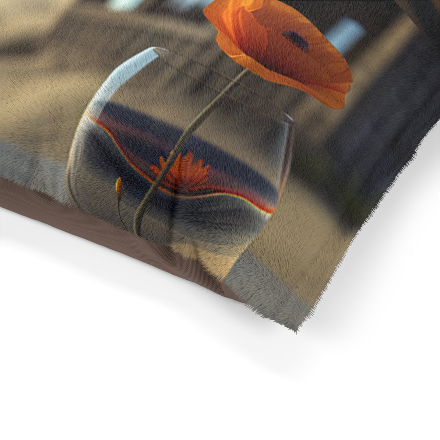 Pet Bed Poppy in a Glass Vase 5