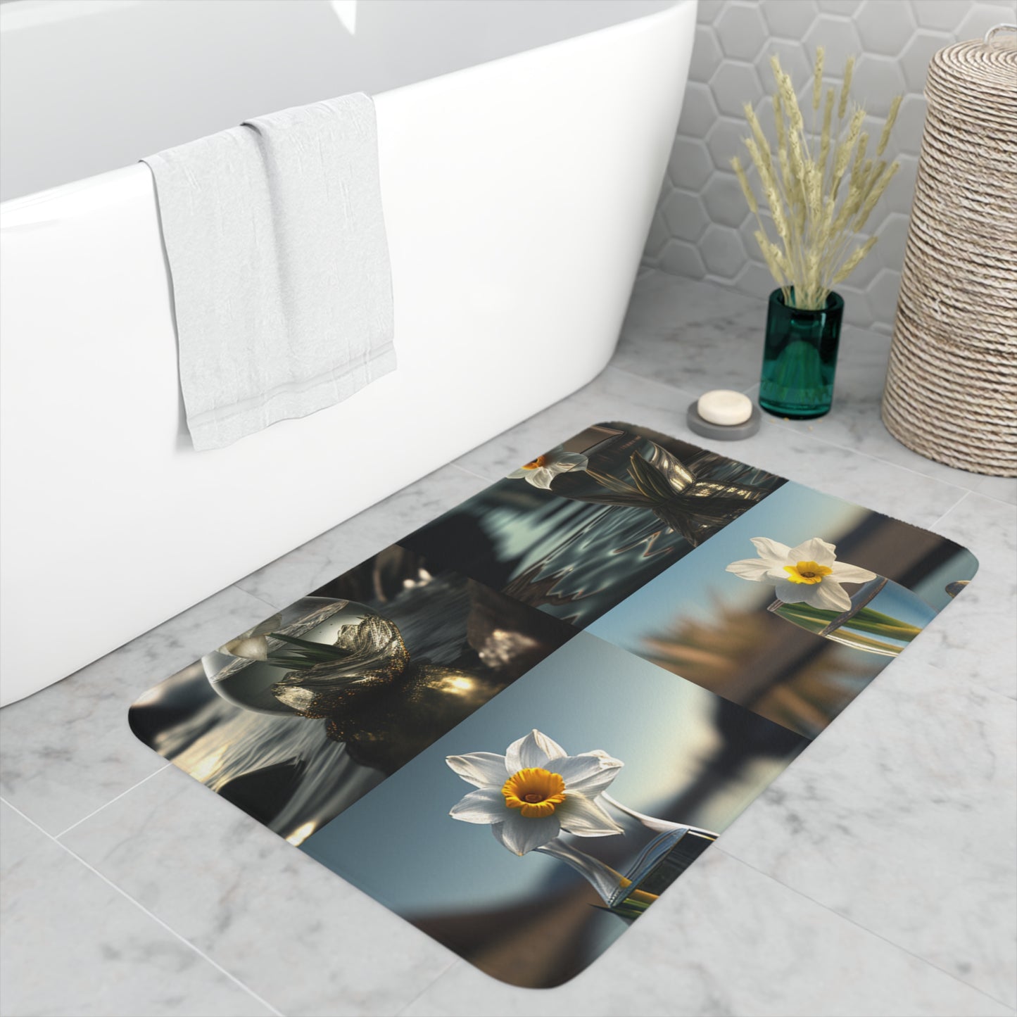 Memory Foam Bath Mat Daffodil 5