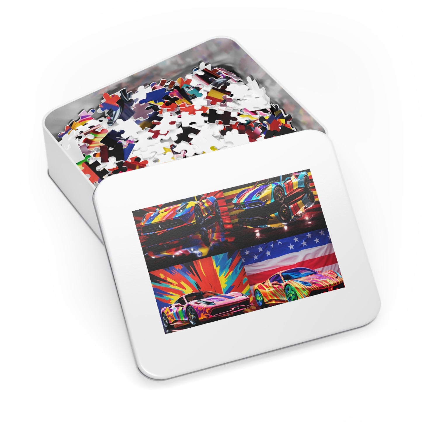 Jigsaw Puzzle (30, 110, 252, 500,1000-Piece) Hyper Colorfull Ferrari 5
