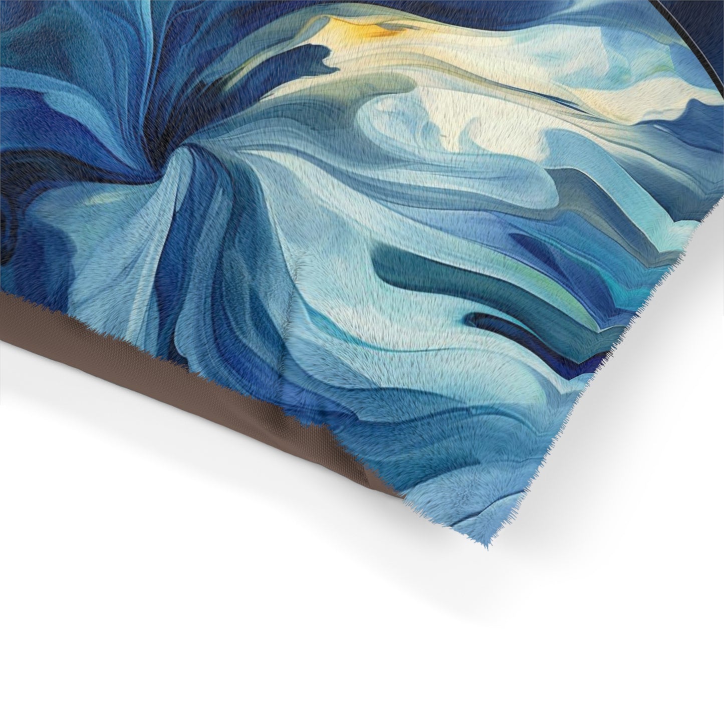 Pet Bed Blue Tluip Abstract 5