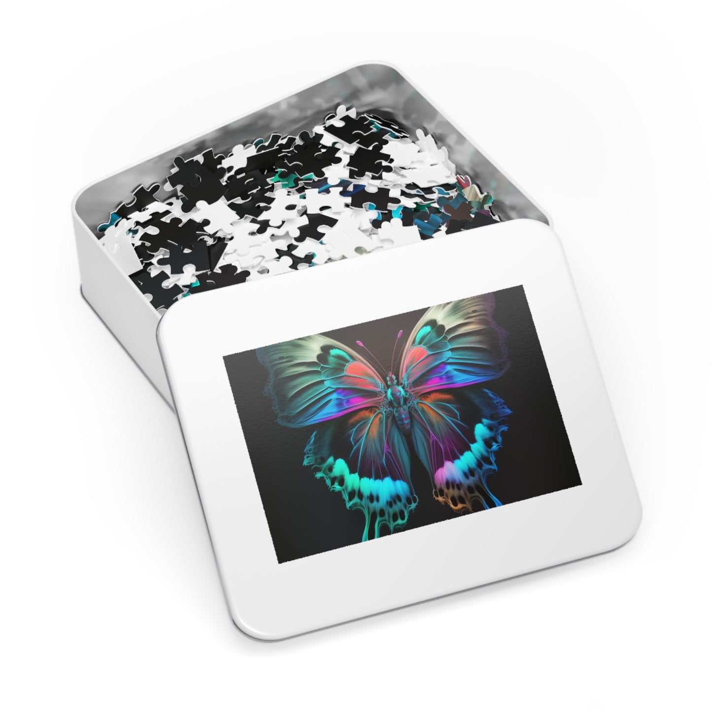 Jigsaw Puzzle (30, 110, 252, 500,1000-Piece) Raw Hyper Color Butterfly 2