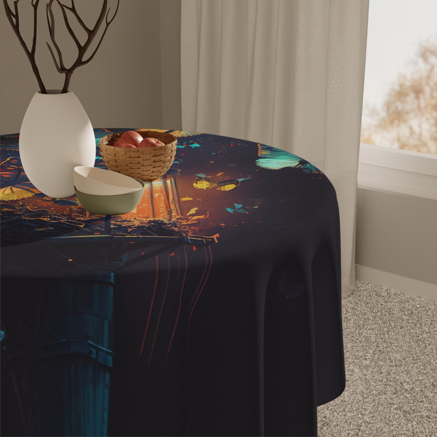 Tablecloth Street Light Butterfly 1