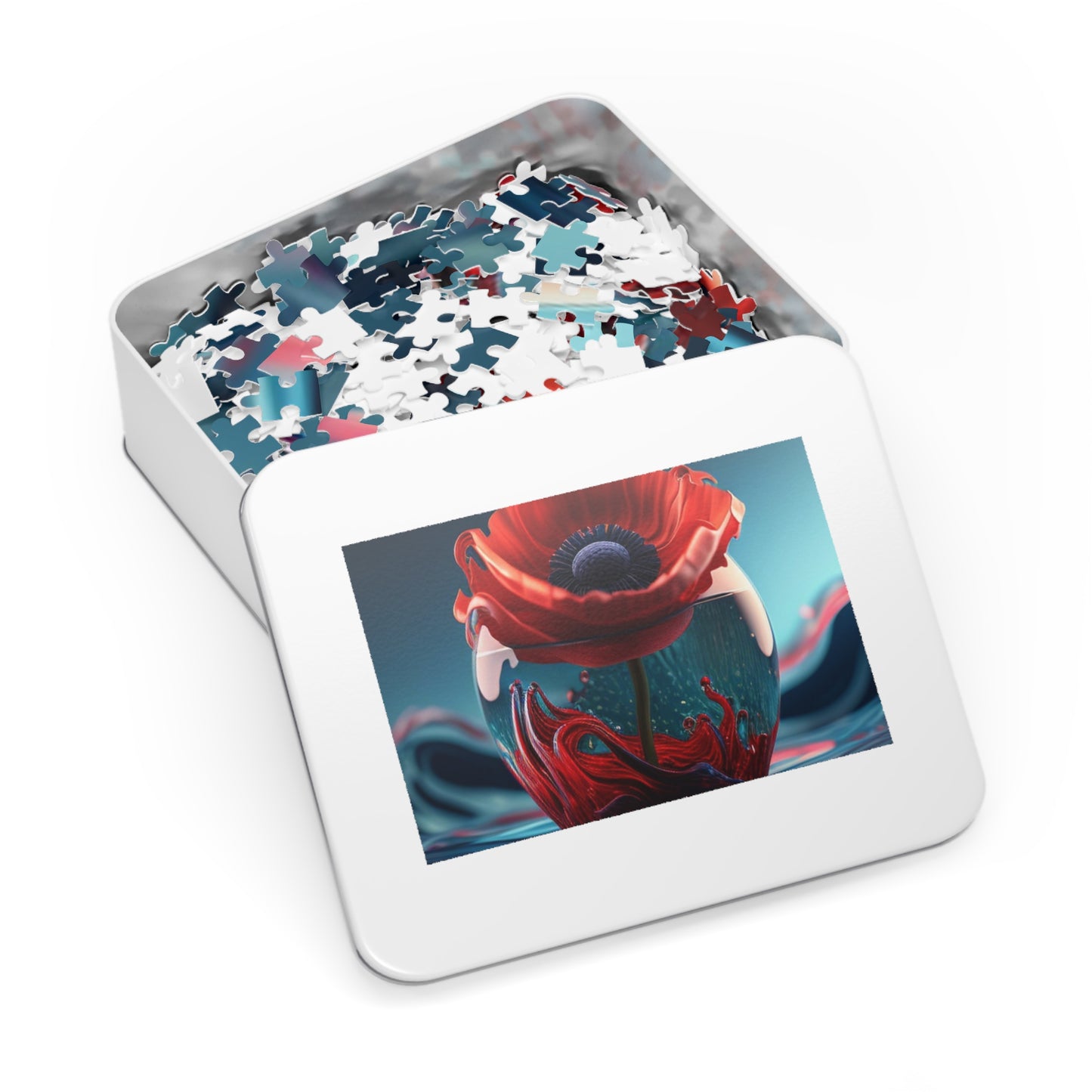 Jigsaw Puzzle (30, 110, 252, 500,1000-Piece) Red Anemone in a Vase 2