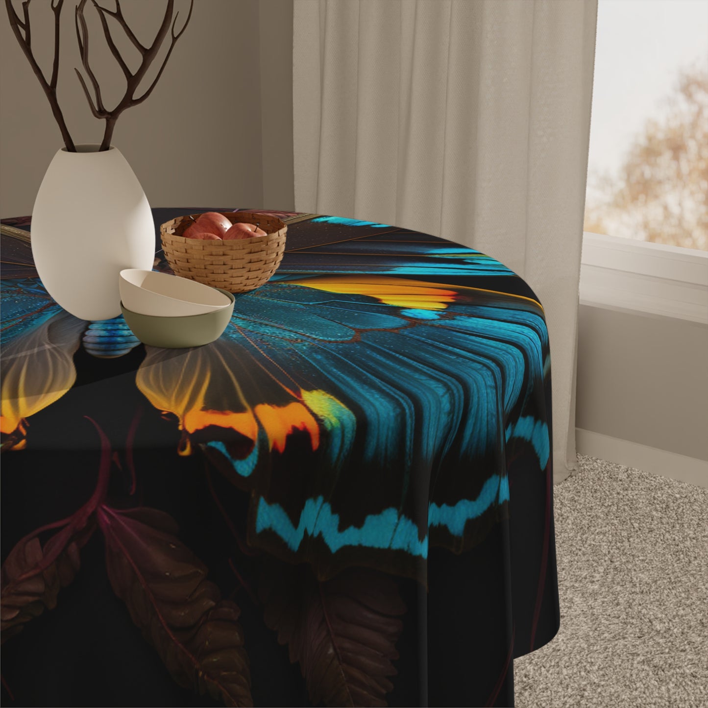 Tablecloth Neon Butterfly Flair 1