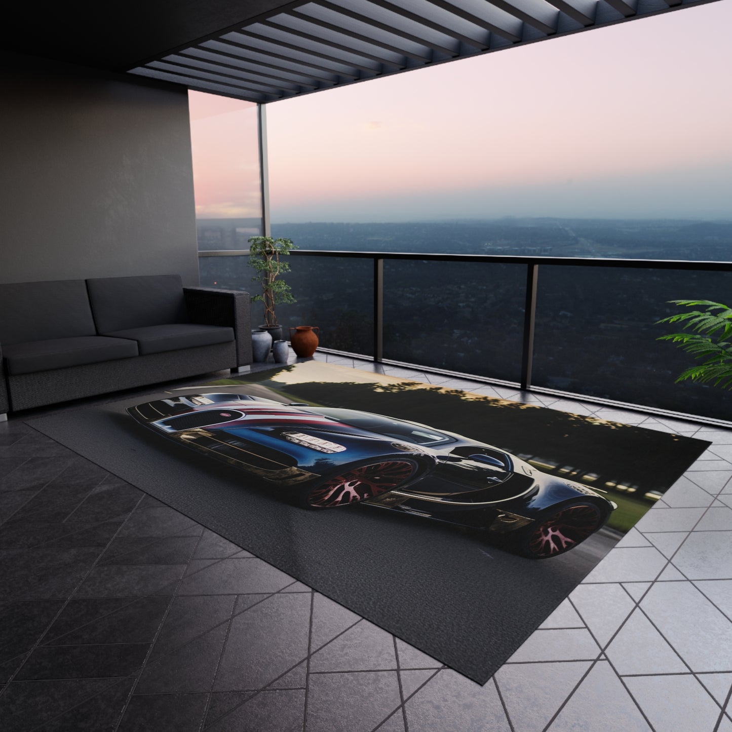 Outdoor Rug Bugatti Flag American 1