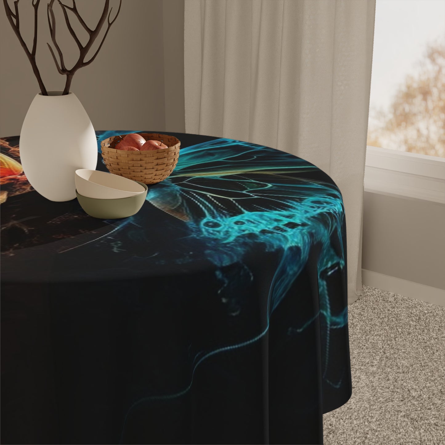 Tablecloth Kiss Neon Butterfly 3