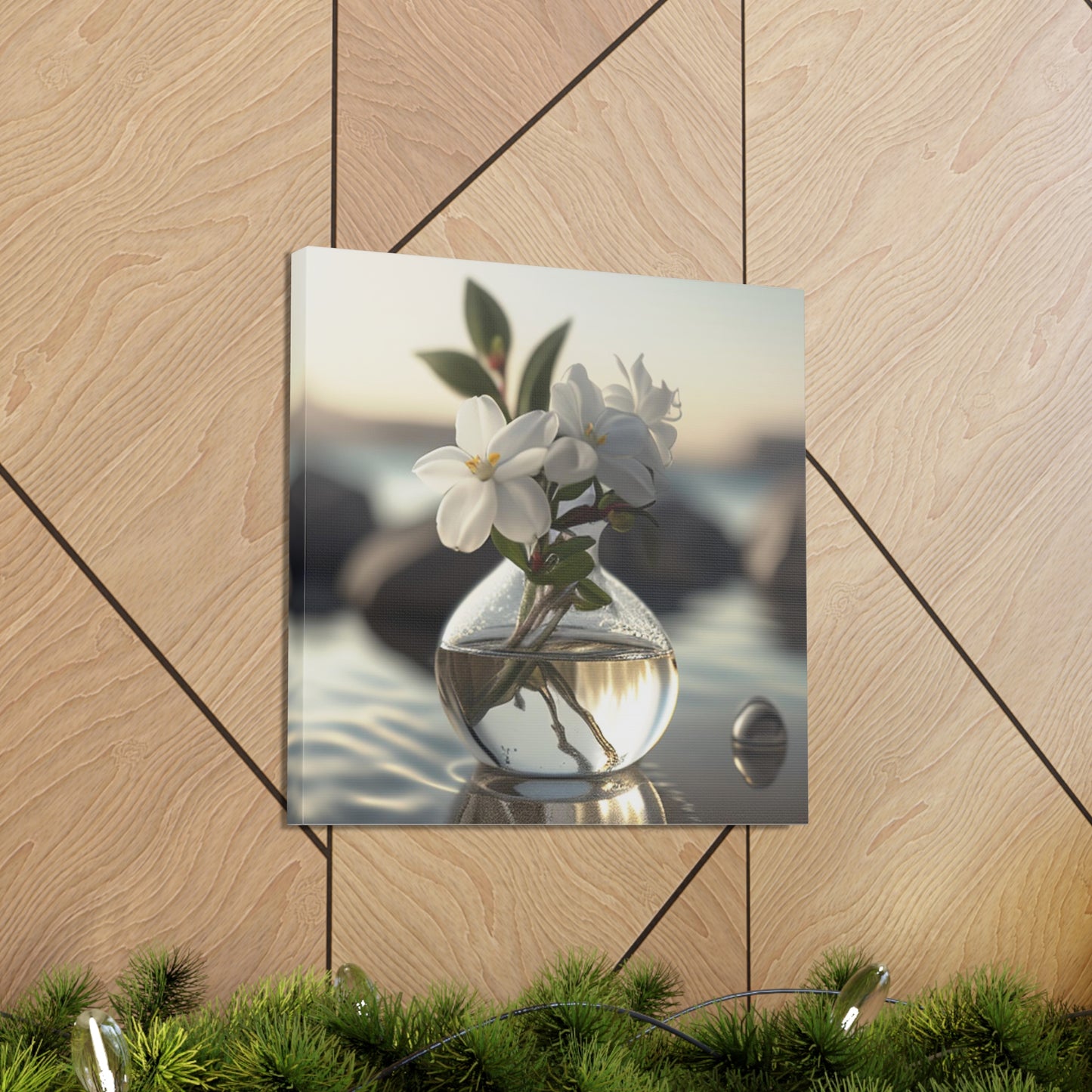 Canvas Gallery Wraps Jasmine glass vase 1