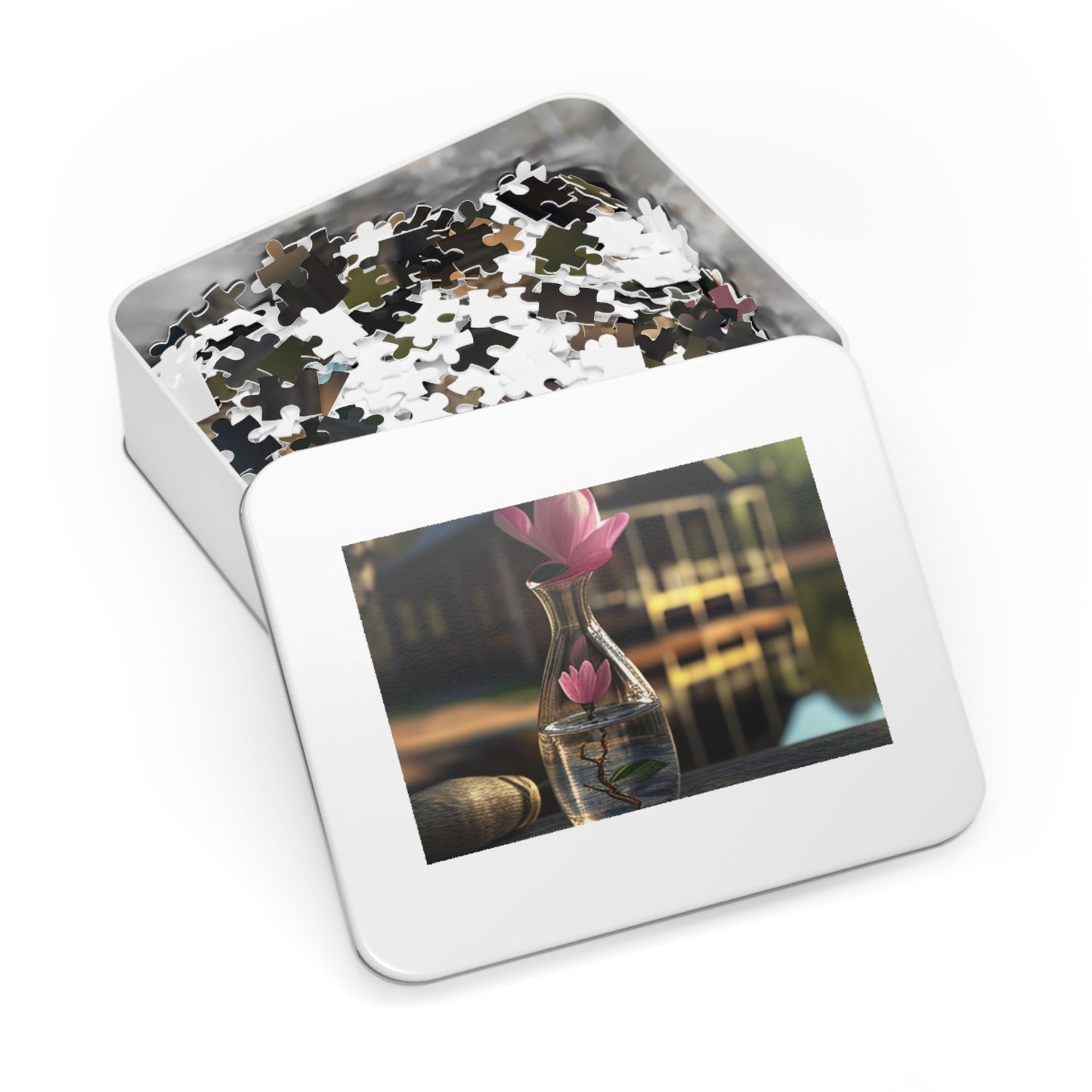 Jigsaw Puzzle (30, 110, 252, 500,1000-Piece) Magnolia in a Glass vase 4
