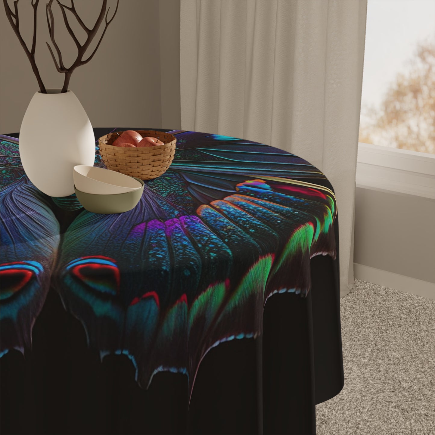 Tablecloth Hue Neon Butterfly 4