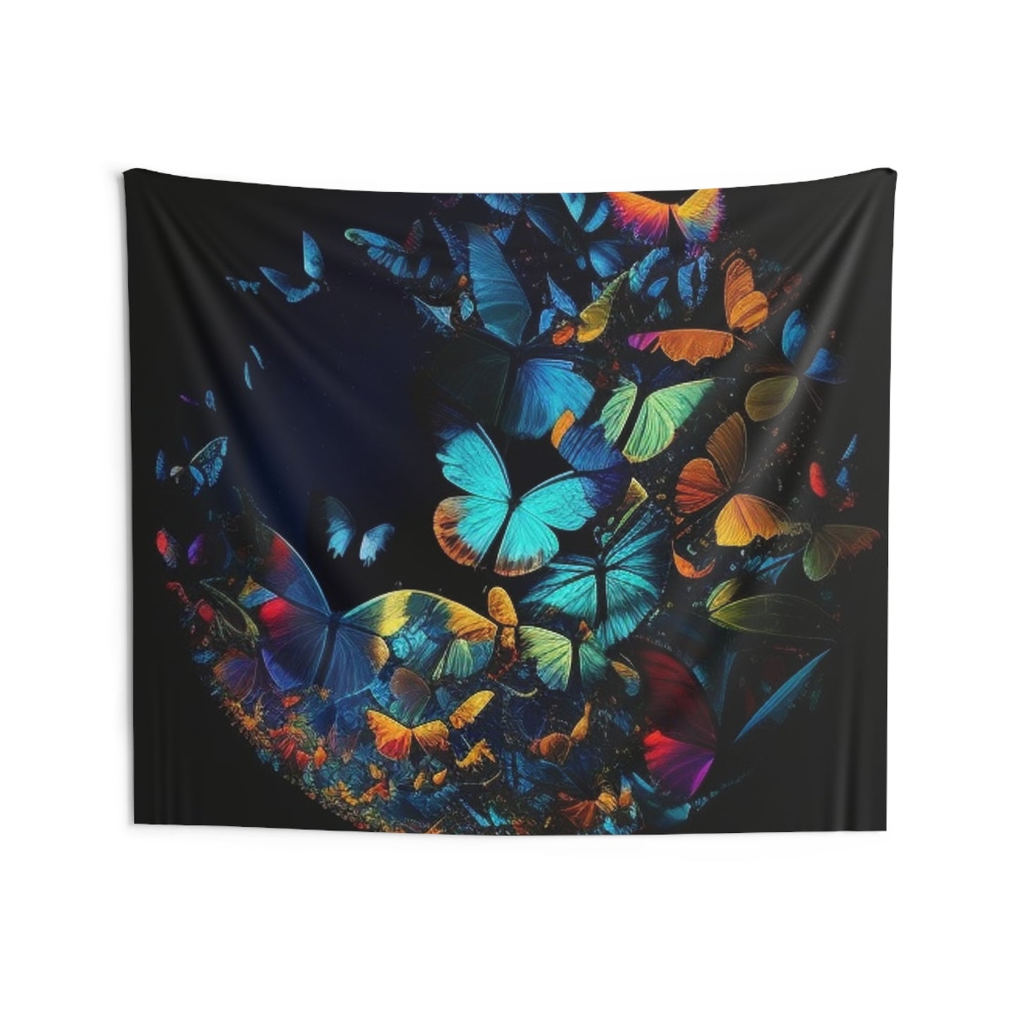 Indoor Wall Tapestries Moon Butterfly 1