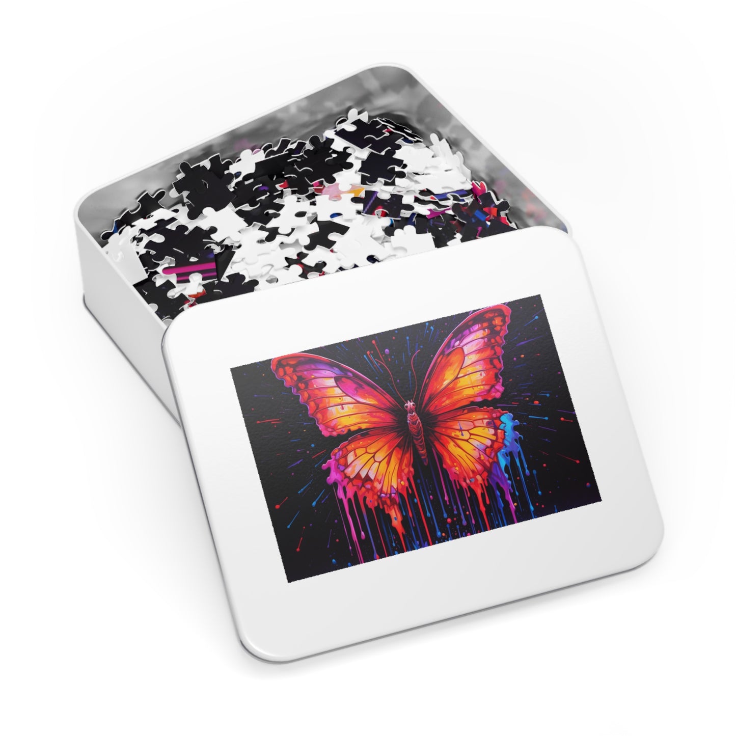 Jigsaw Puzzle (30, 110, 252, 500,1000-Piece) Pink Butterfly Flair 4