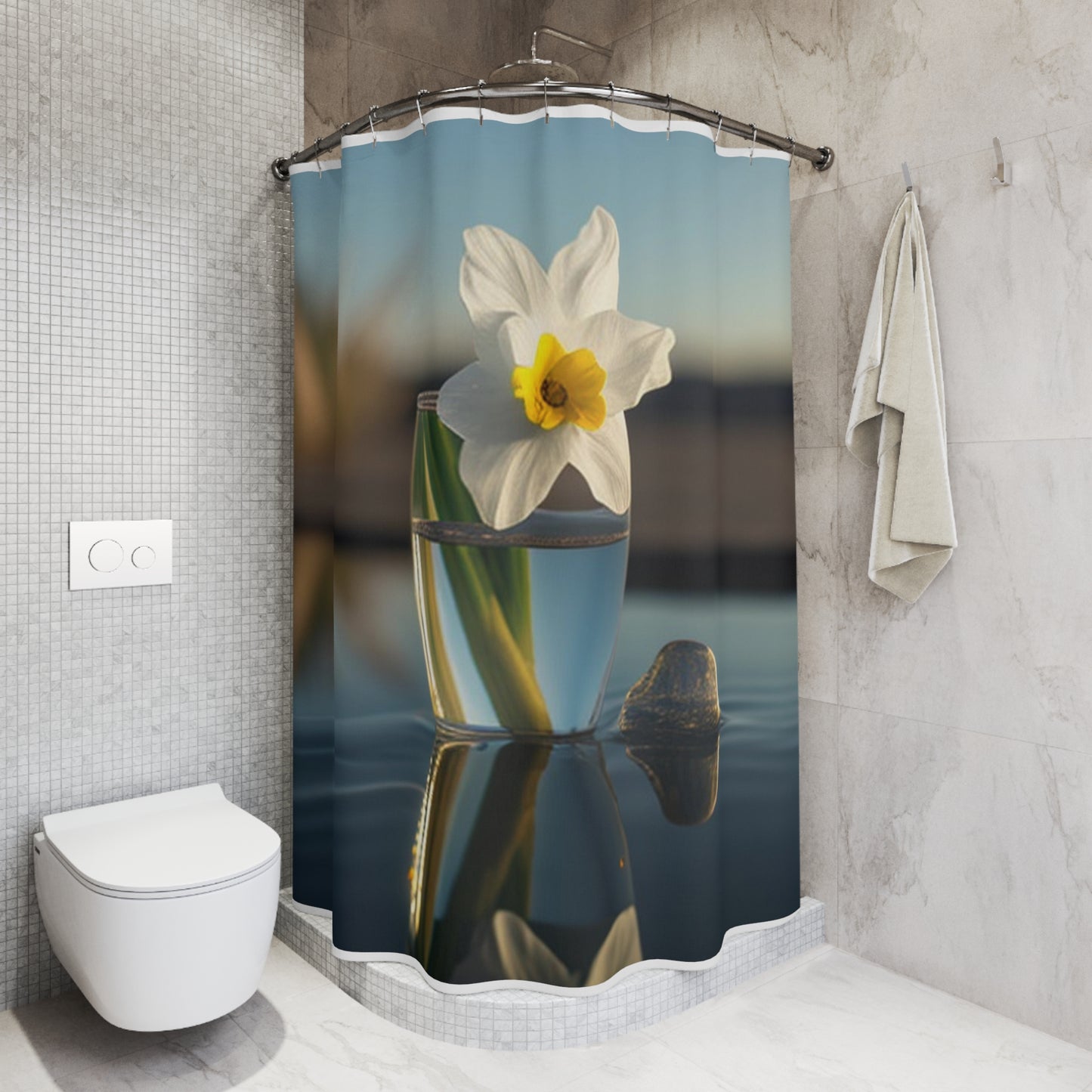 Polyester Shower Curtain Daffodil 4