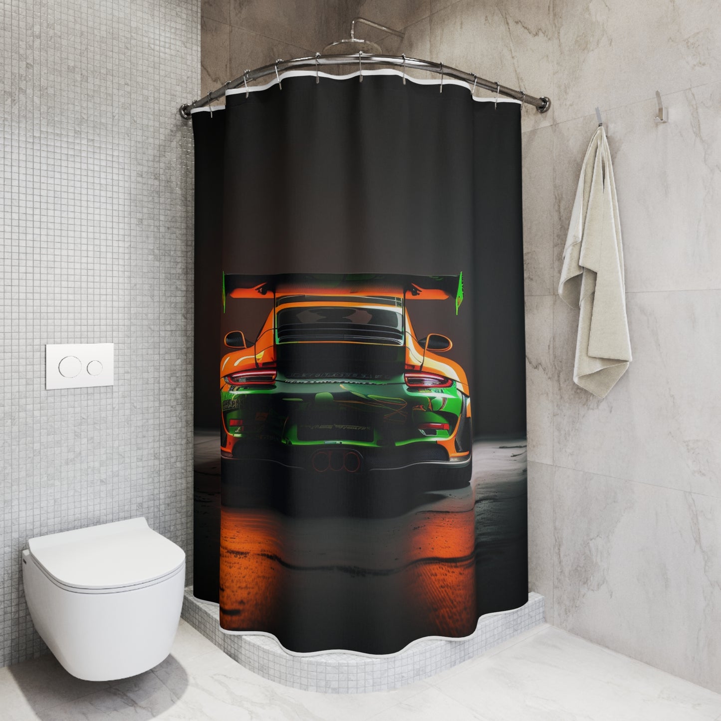 Polyester Shower Curtain Porsche Color 3