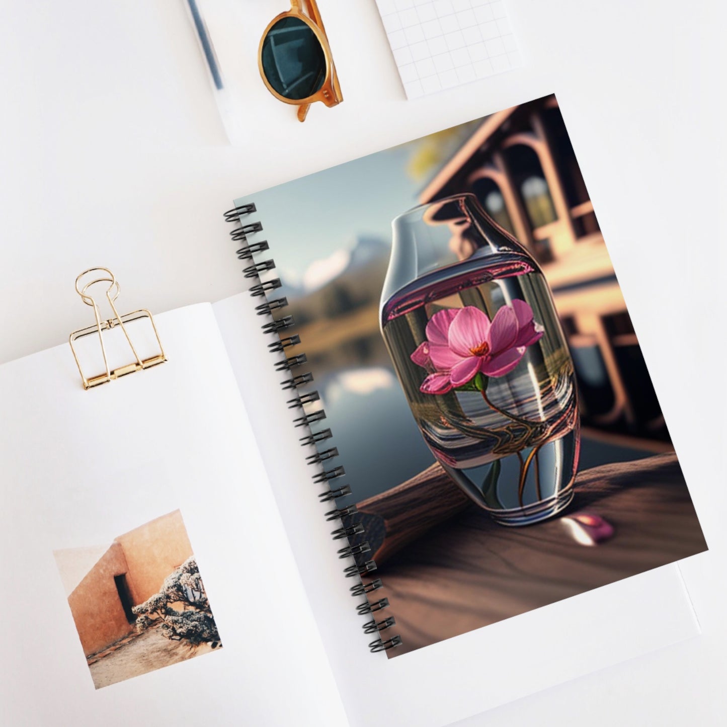 Spiral Notebook - Ruled Line Pink Magnolia 3