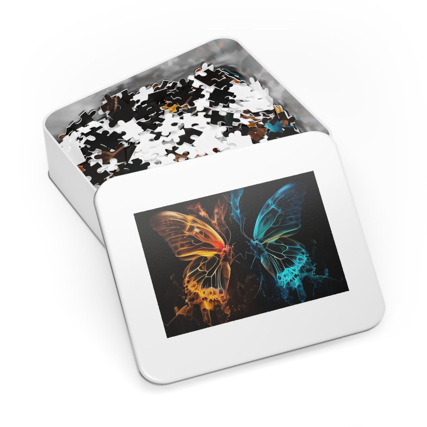 Jigsaw Puzzle (30, 110, 252, 500,1000-Piece) Kiss Neon Butterfly 3