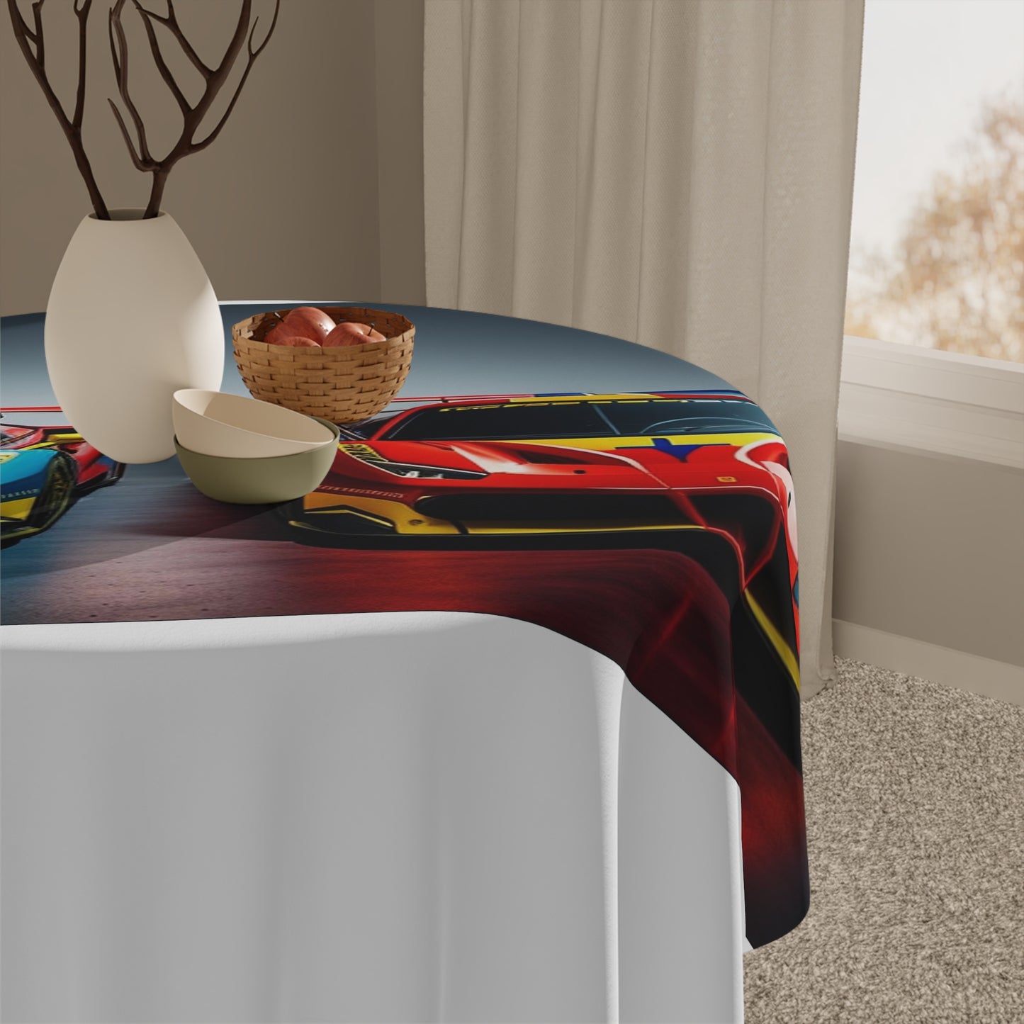 Tablecloth Ferrari Red Blue 2