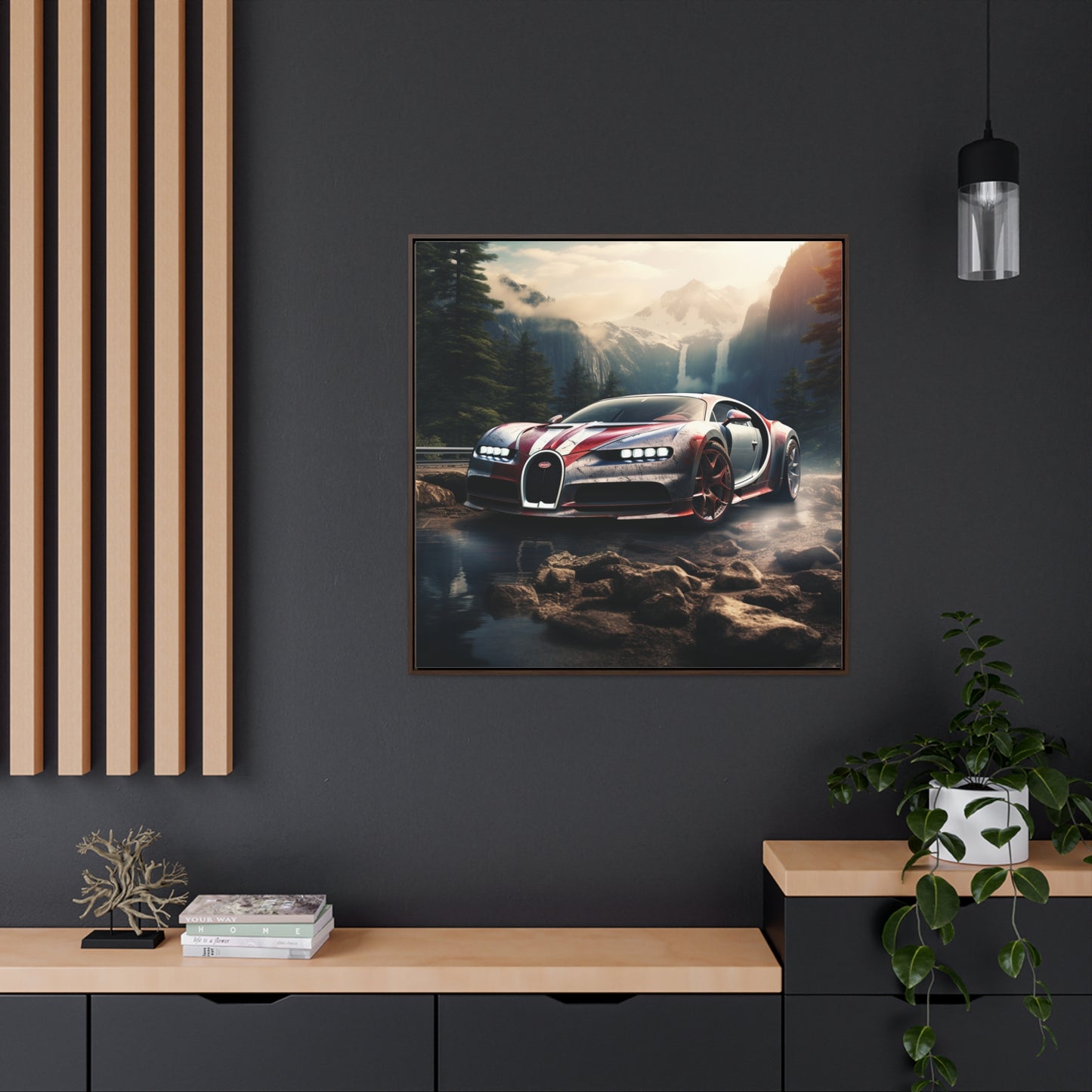 Gallery Canvas Wraps, Square Frame Bugatti Waterfall 4