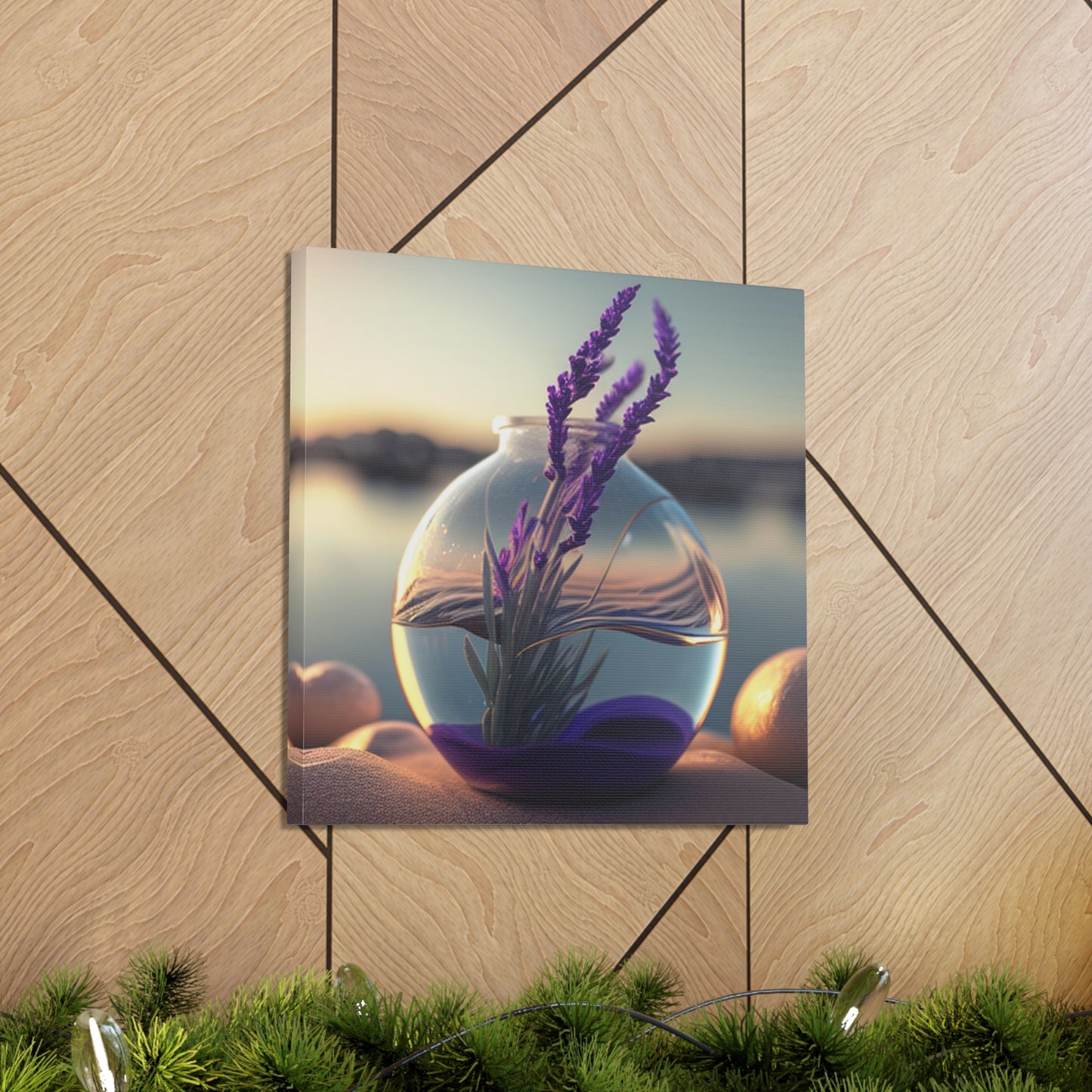 Canvas Gallery Wraps Lavender in a vase 3