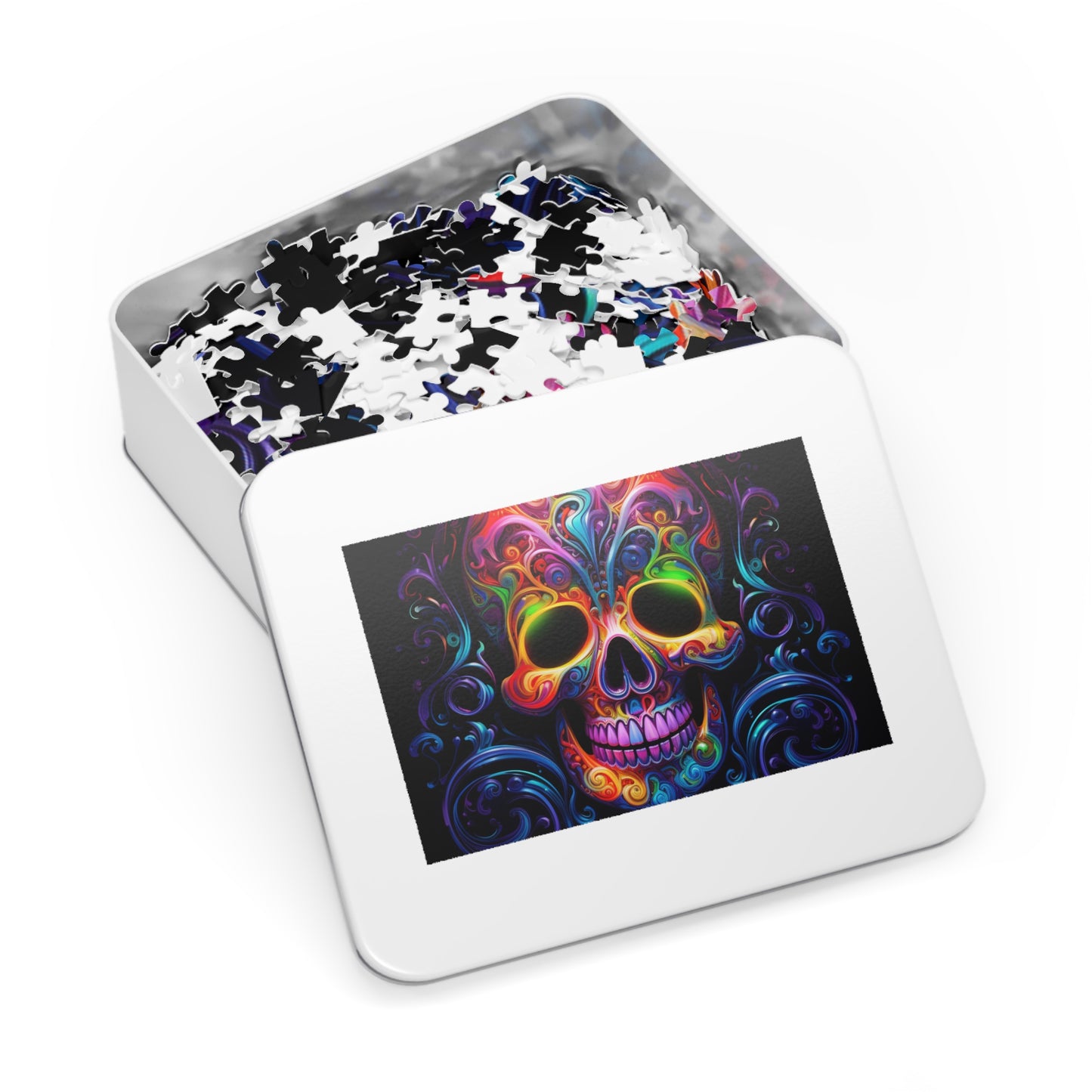 Jigsaw Puzzle (30, 110, 252, 500,1000-Piece) Macro Skull Color 2