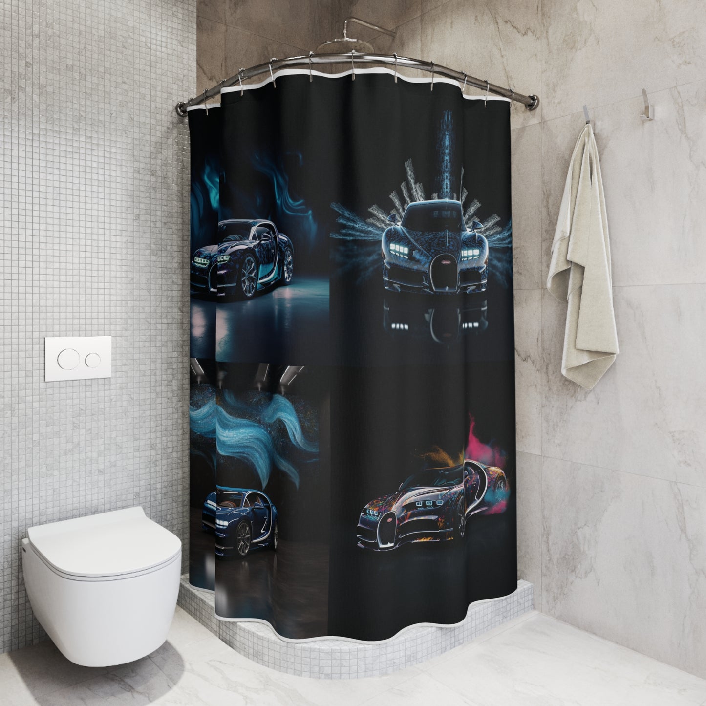 Polyester Shower Curtain Hyper Bugatti 5