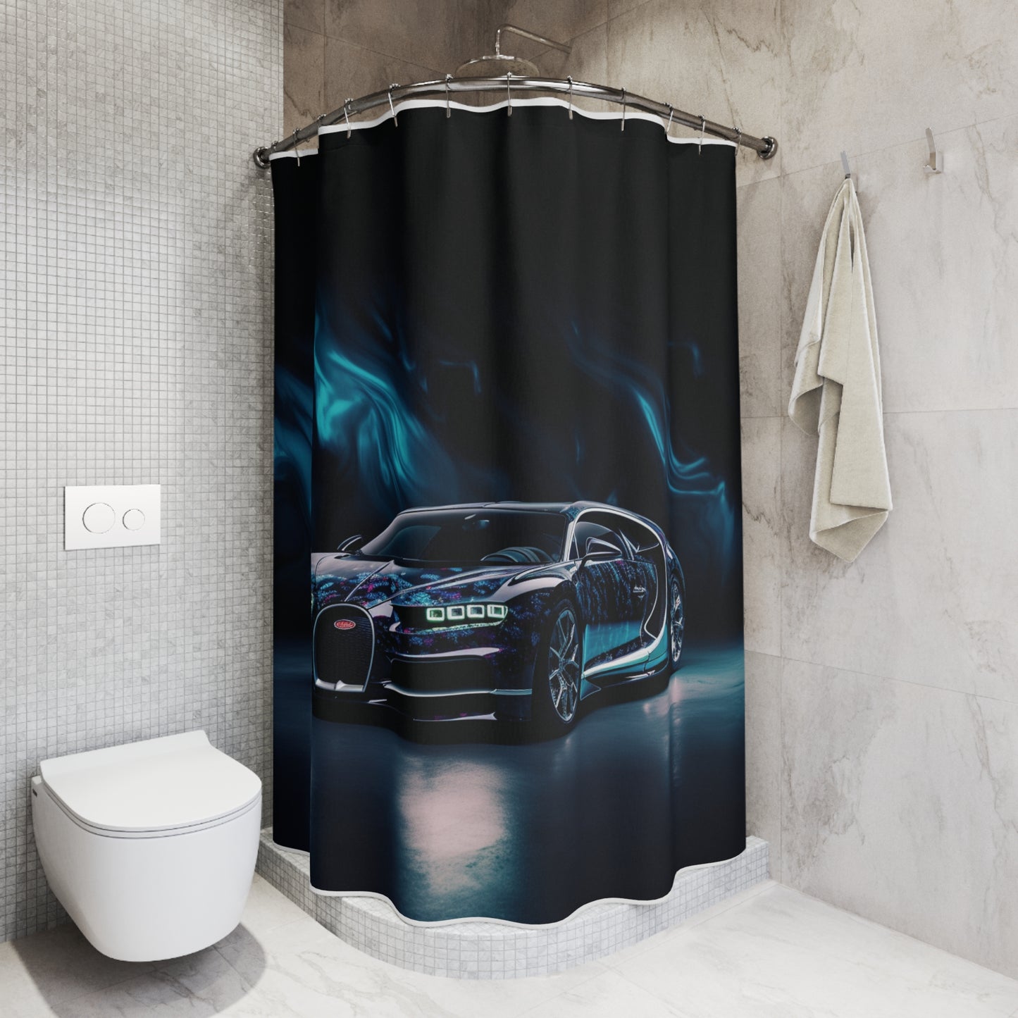 Polyester Shower Curtain Hyper Bugatti 1