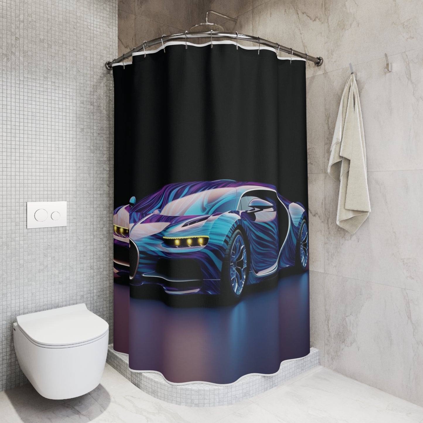 Polyester Shower Curtain Bugatti Abstract Flair 3