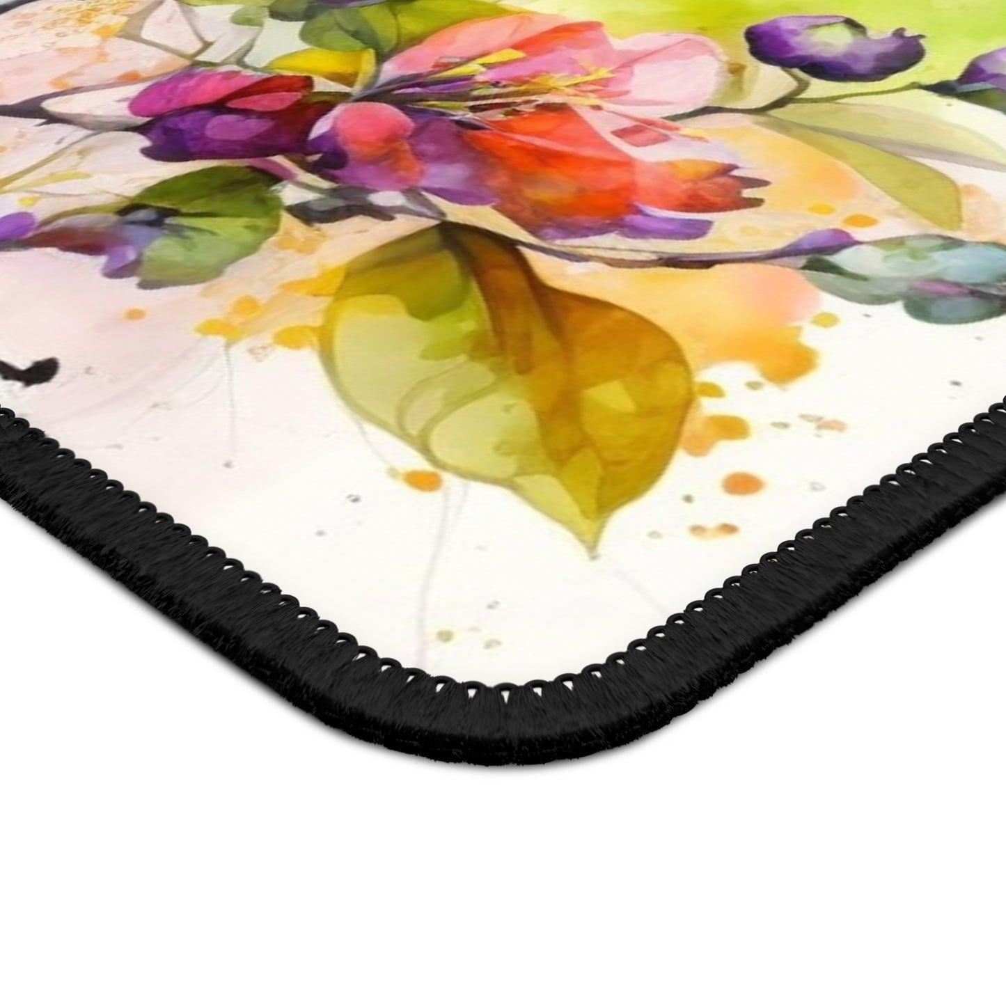Gaming Mouse Pad Mother Nature Bright Spring Colors Realistic Watercolor 4