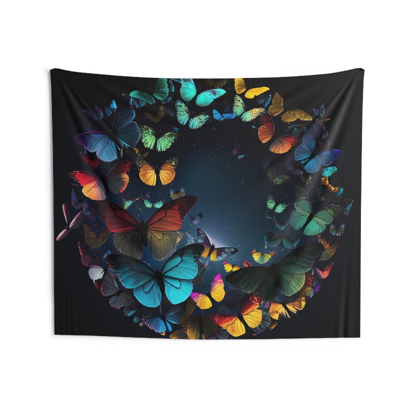Indoor Wall Tapestries Moon Butterfly 3