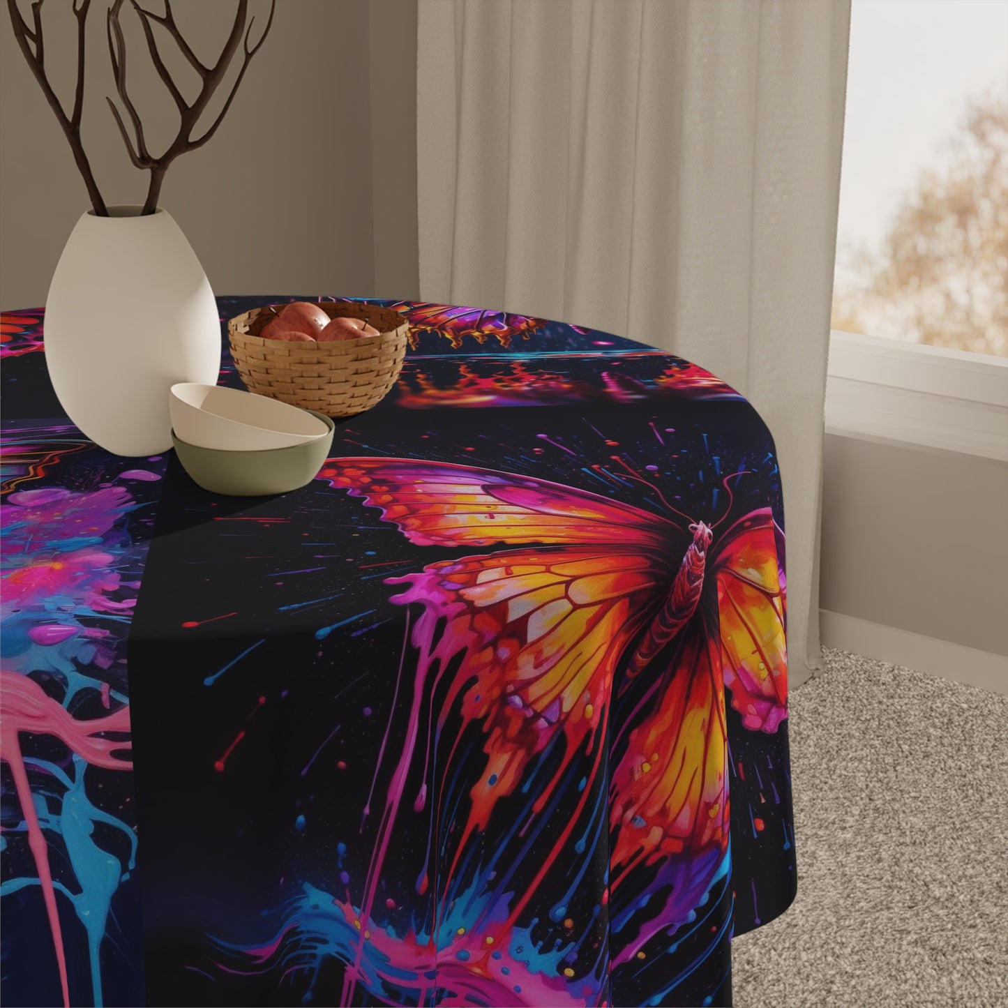 Tablecloth Pink Butterfly Flair 5