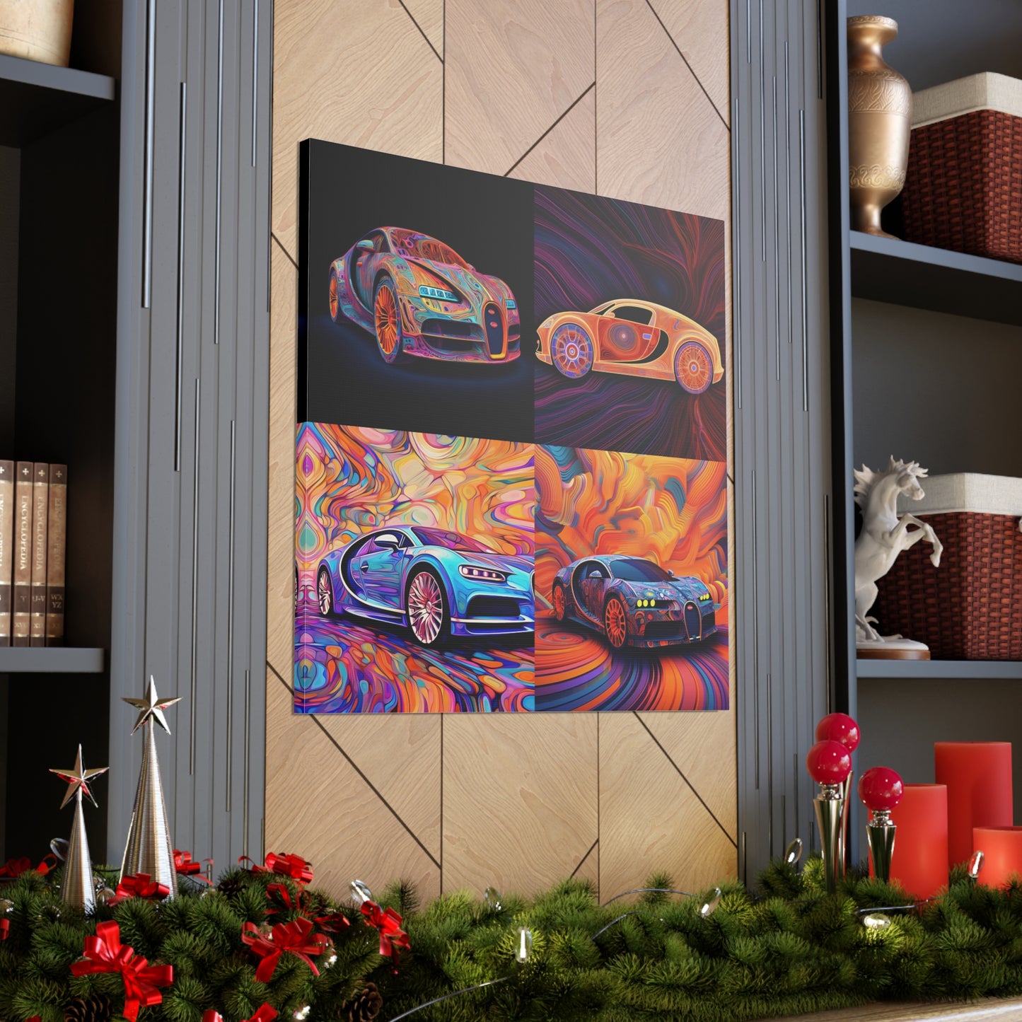 Canvas Gallery Wraps Bugatti Abstract Concept 5