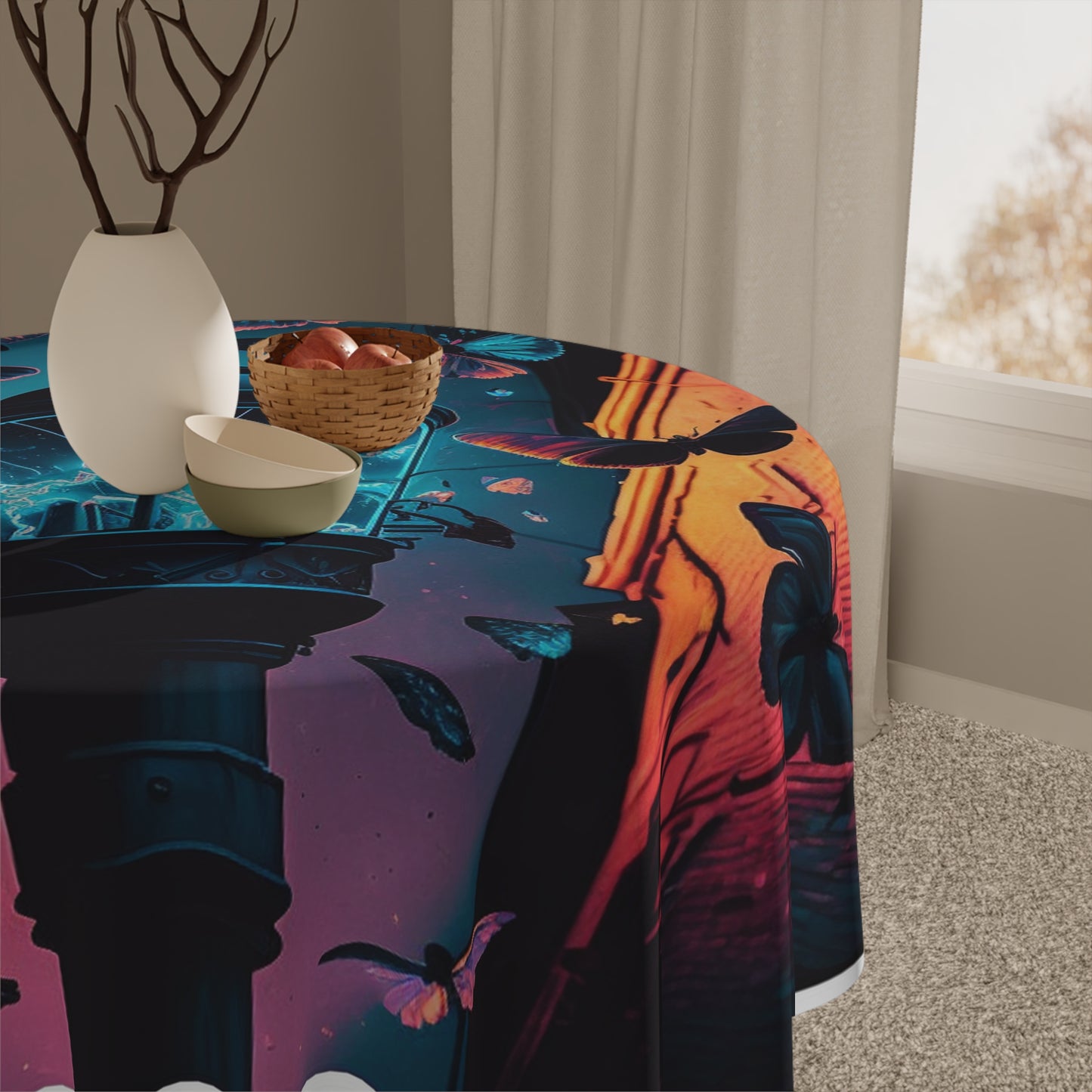 Tablecloth Street Light Butterfly 2