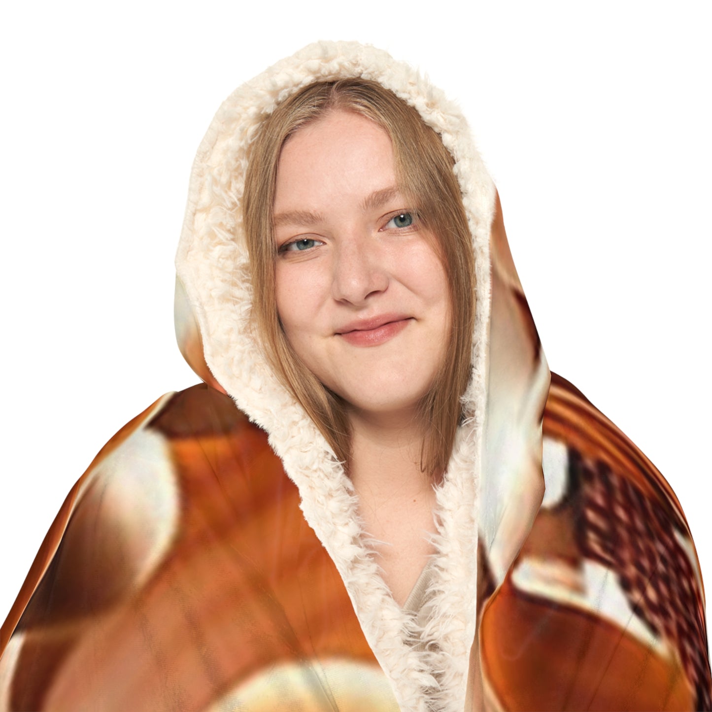 Snuggle Hooded Blanket orchid pedals 3