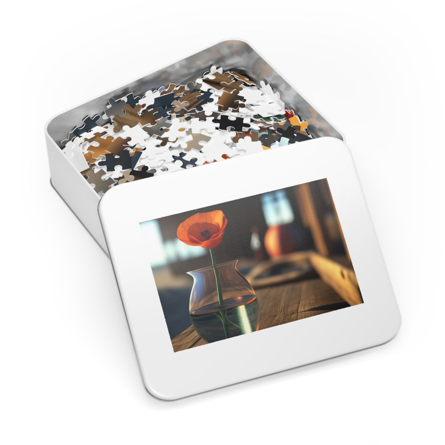 Jigsaw Puzzle (30, 110, 252, 500,1000-Piece) Poppy in a Glass Vase 2