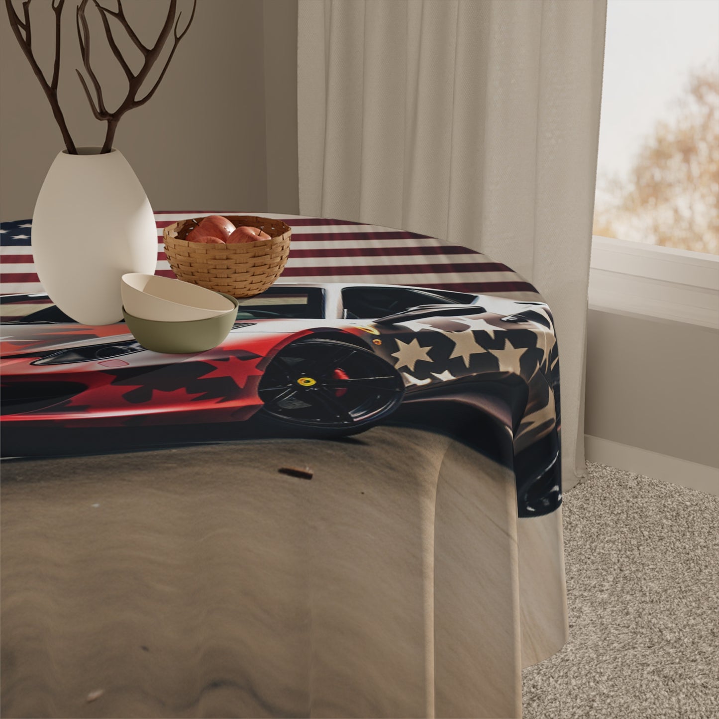 Tablecloth American Flag Farrari 1