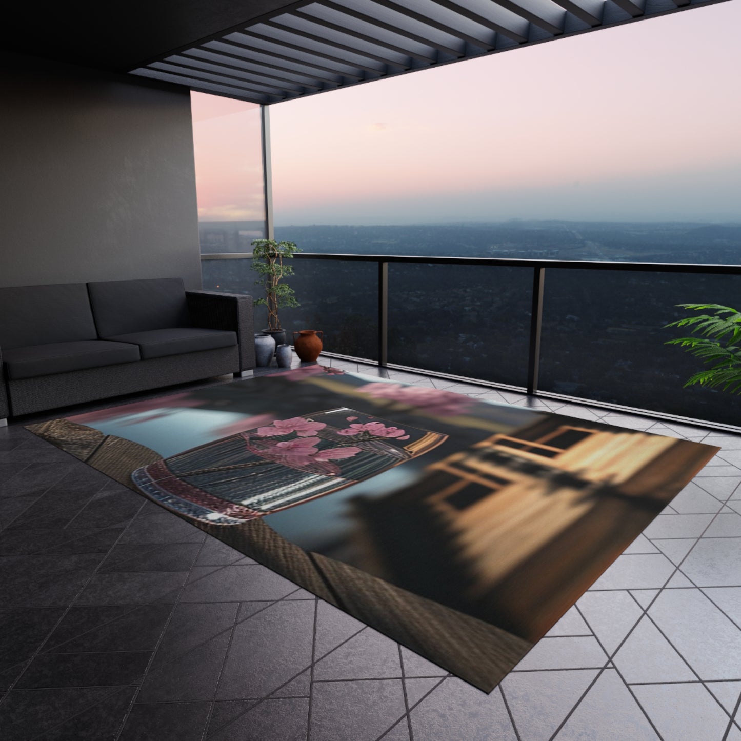 Outdoor Rug Cherry Blossom 1