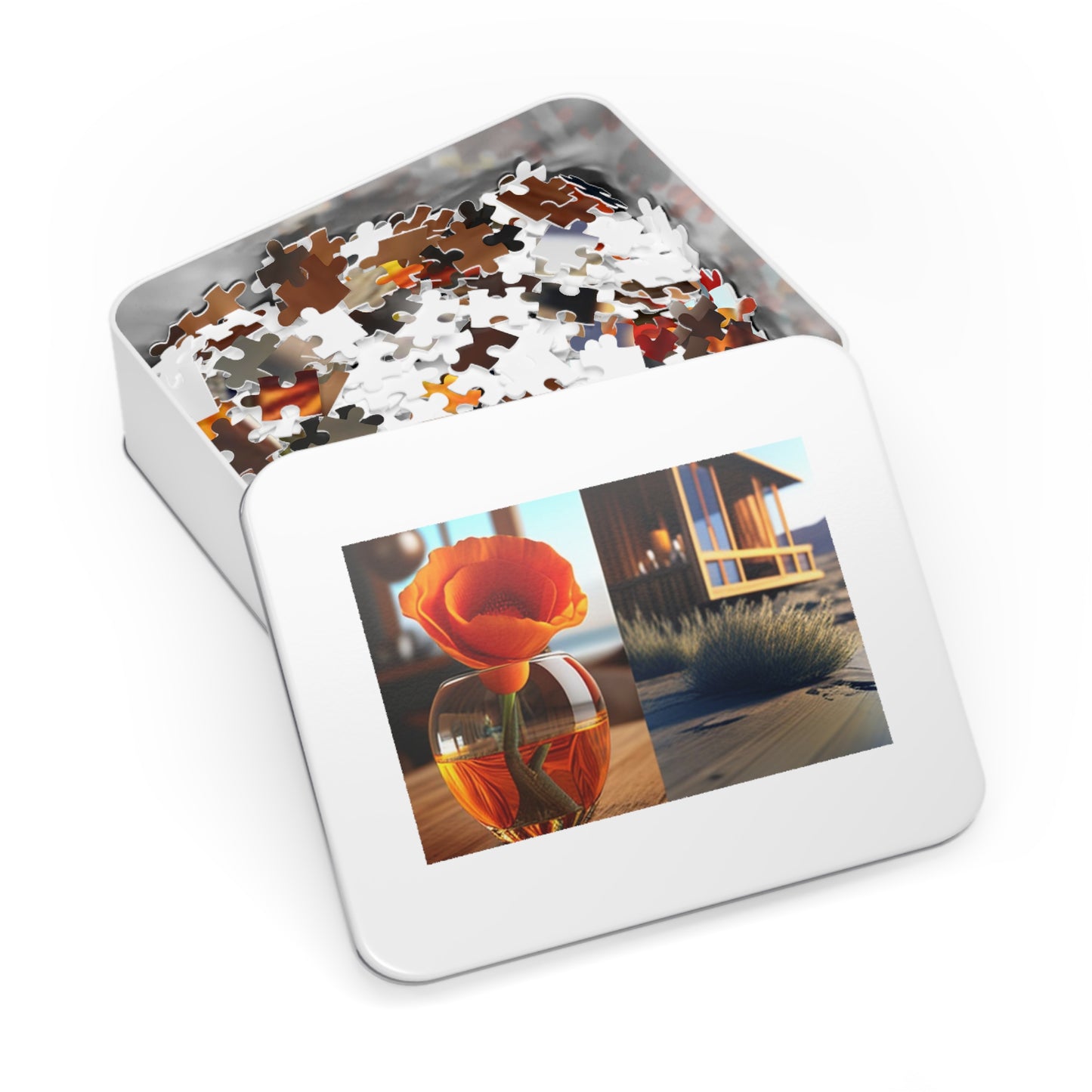 Jigsaw Puzzle (30, 110, 252, 500,1000-Piece) Poppy in a Glass Vase 3