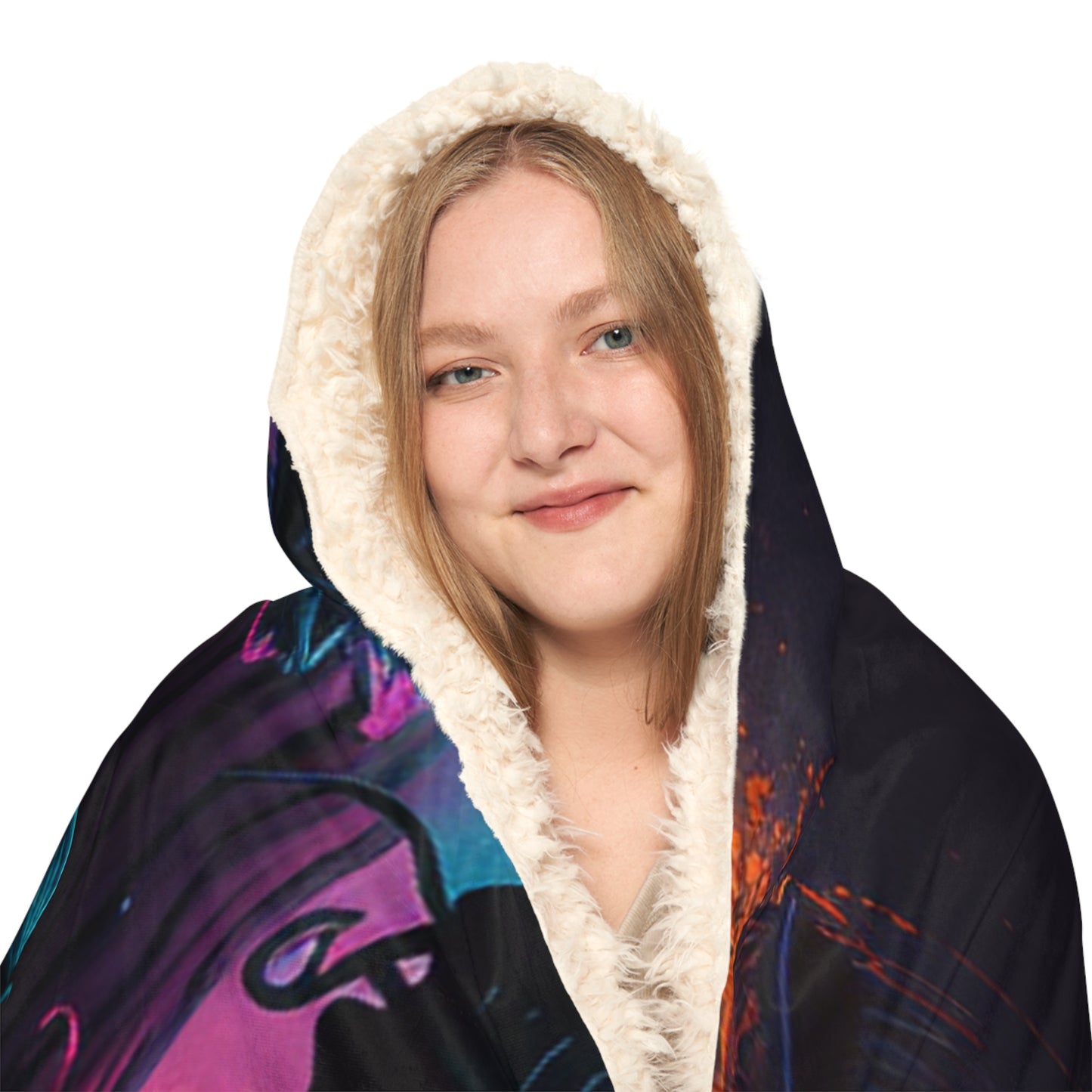 Snuggle Hooded Blanket Street Light Butterfly 5