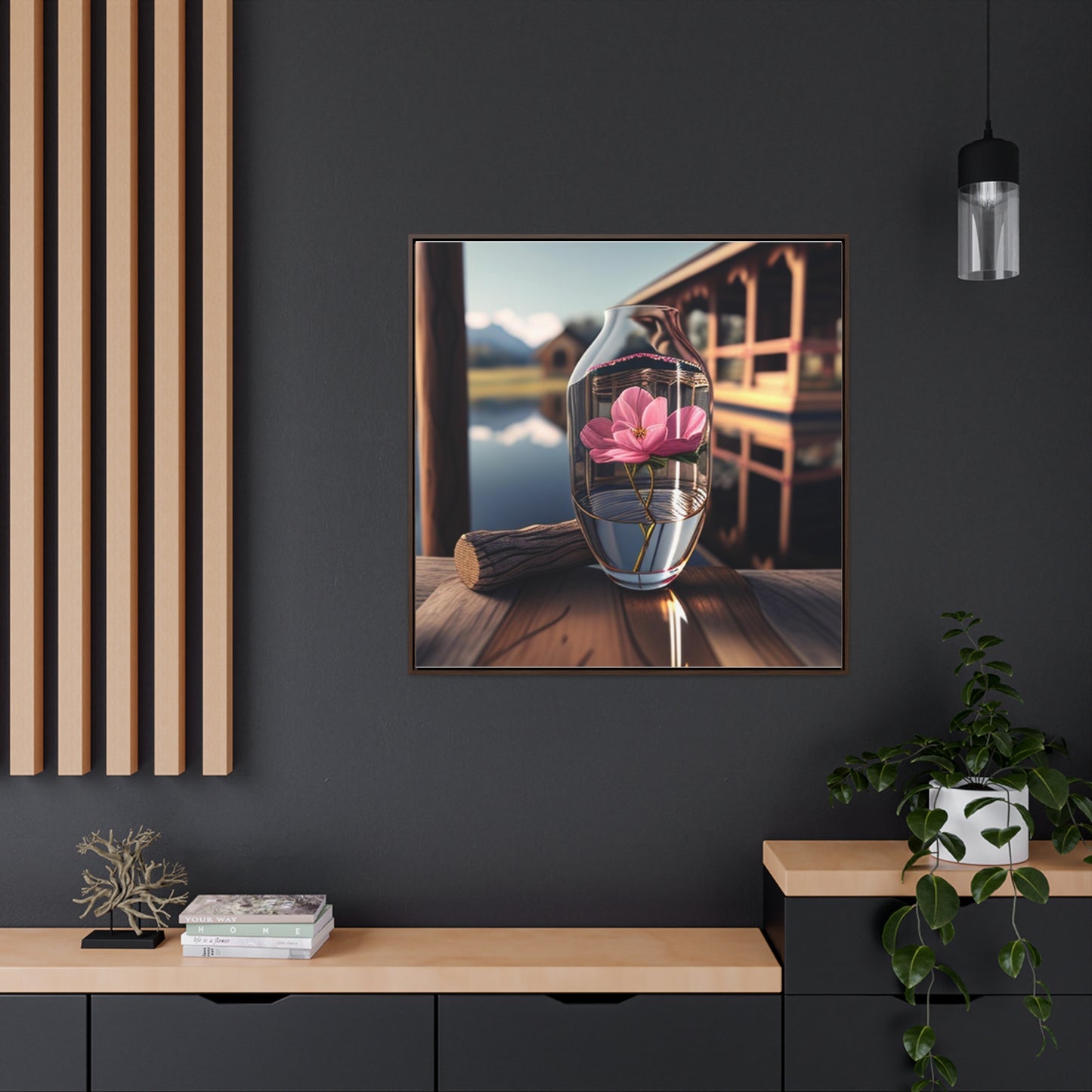 Gallery Canvas Wraps, Square Frame Pink Magnolia 4