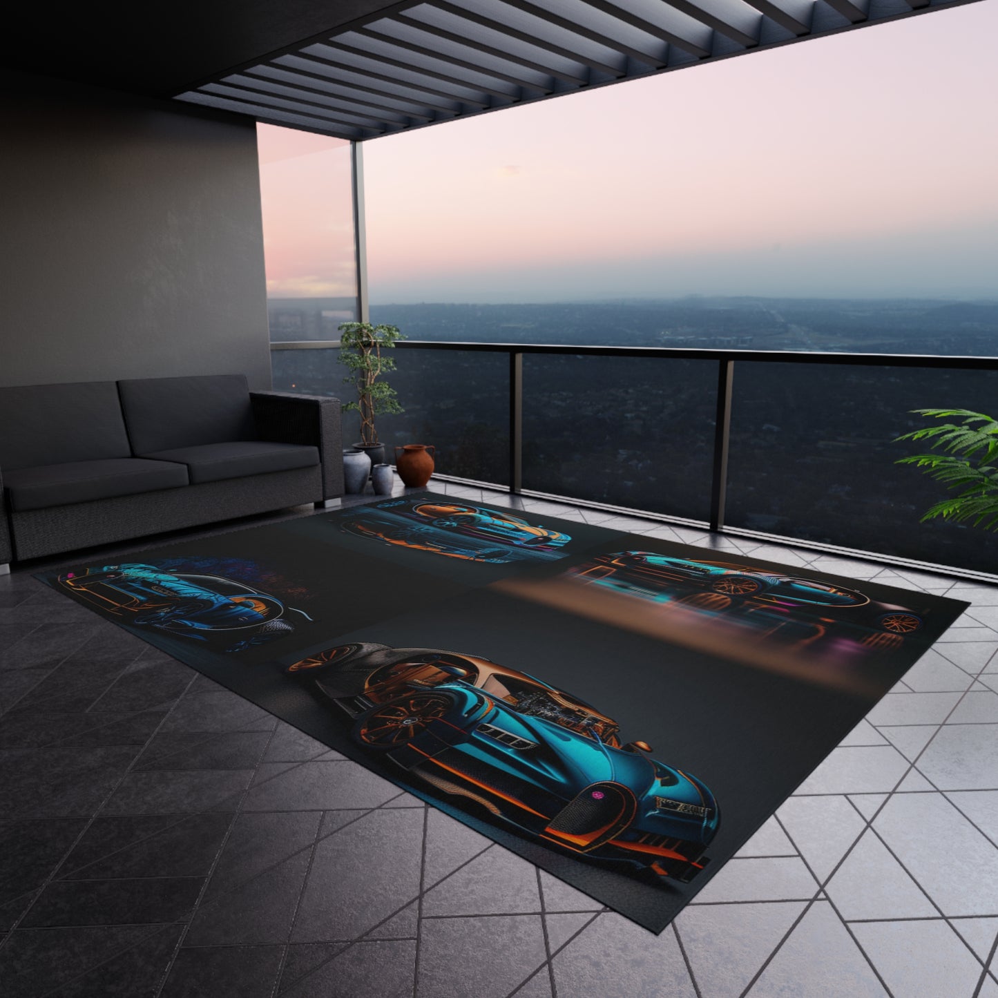 Outdoor Rug Bugatti Blue 5