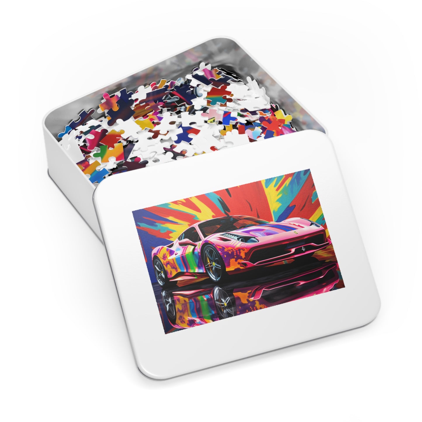 Jigsaw Puzzle (30, 110, 252, 500,1000-Piece) Hyper Colorfull Ferrari 3