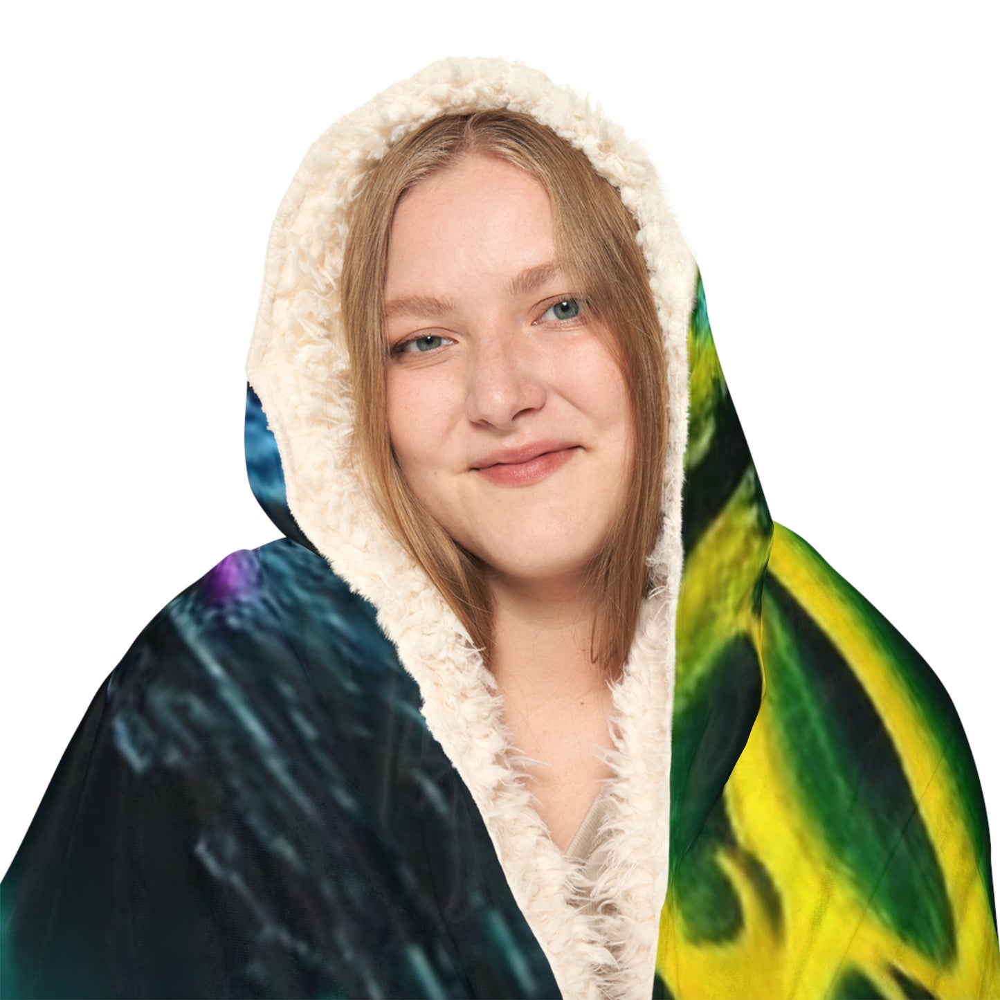 Snuggle Hooded Blanket Florescent Glow 2