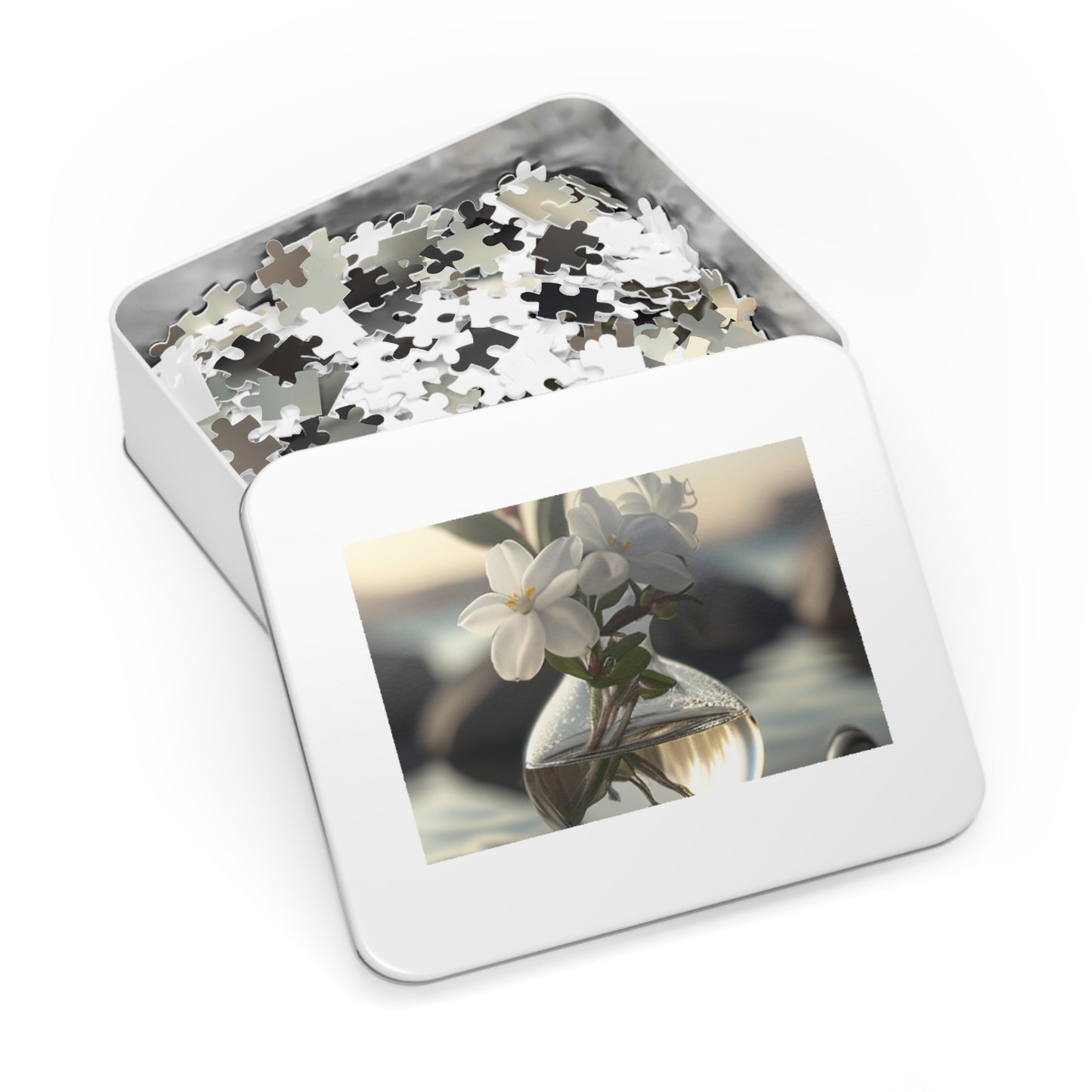 Jigsaw Puzzle (30, 110, 252, 500,1000-Piece) Jasmine glass vase 1