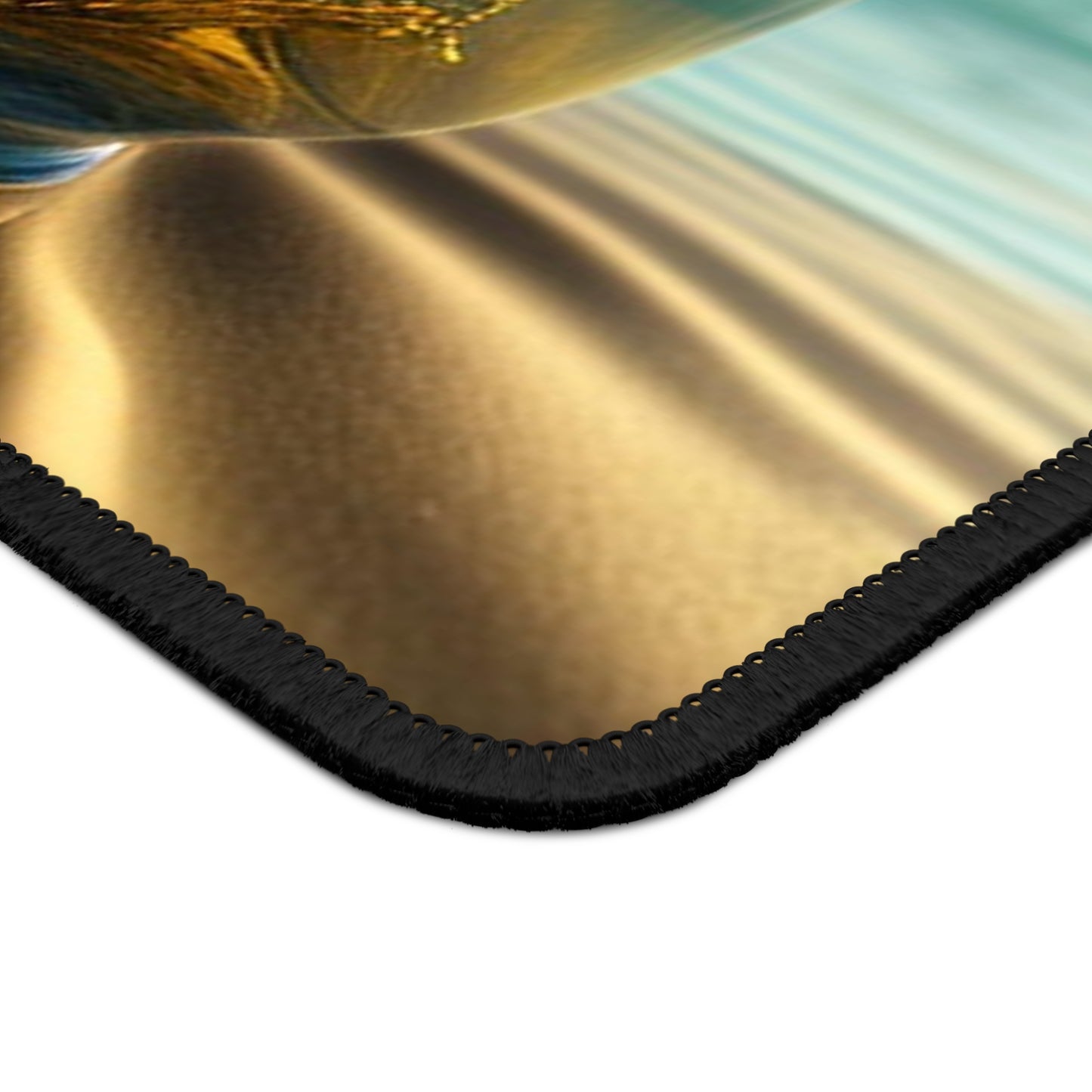 Gaming Mouse Pad Yellow Hibiscus glass 1