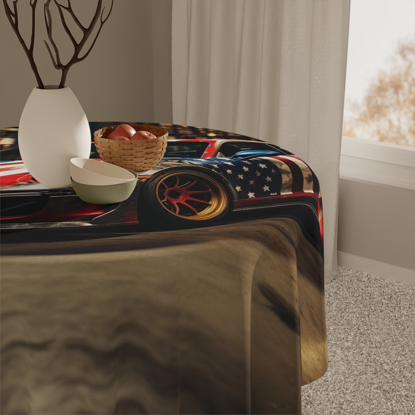 Tablecloth American Flag Porsche 4