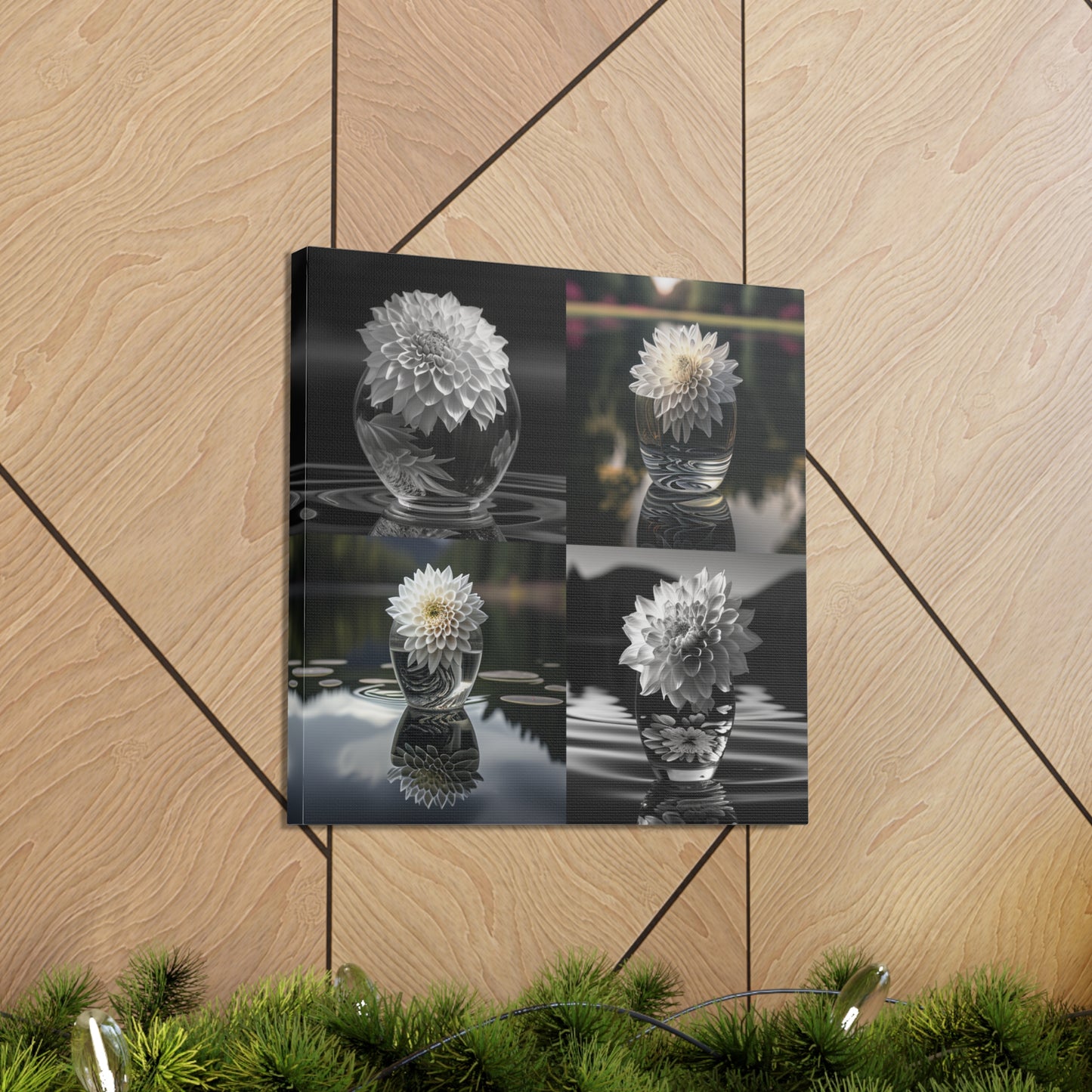 Canvas Gallery Wraps White Dahlia 5