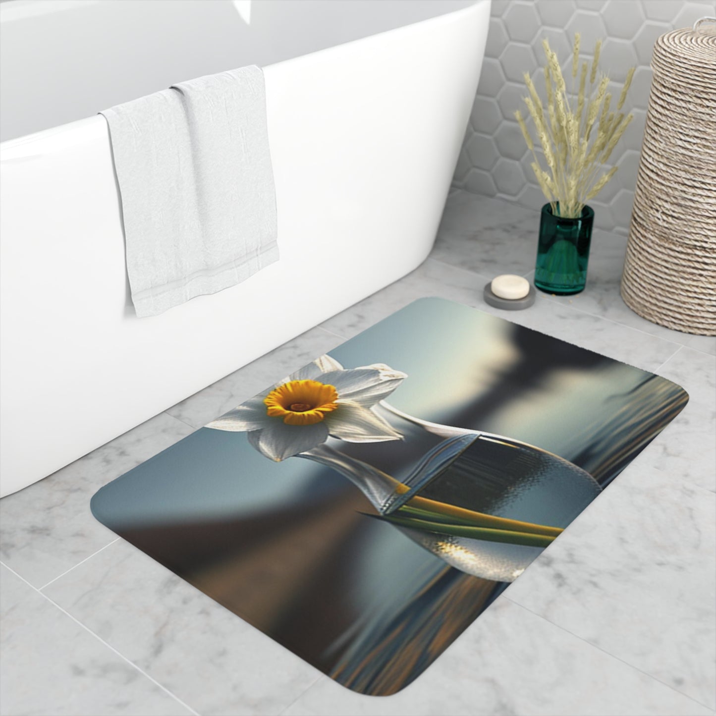 Memory Foam Bath Mat Daffodil 3