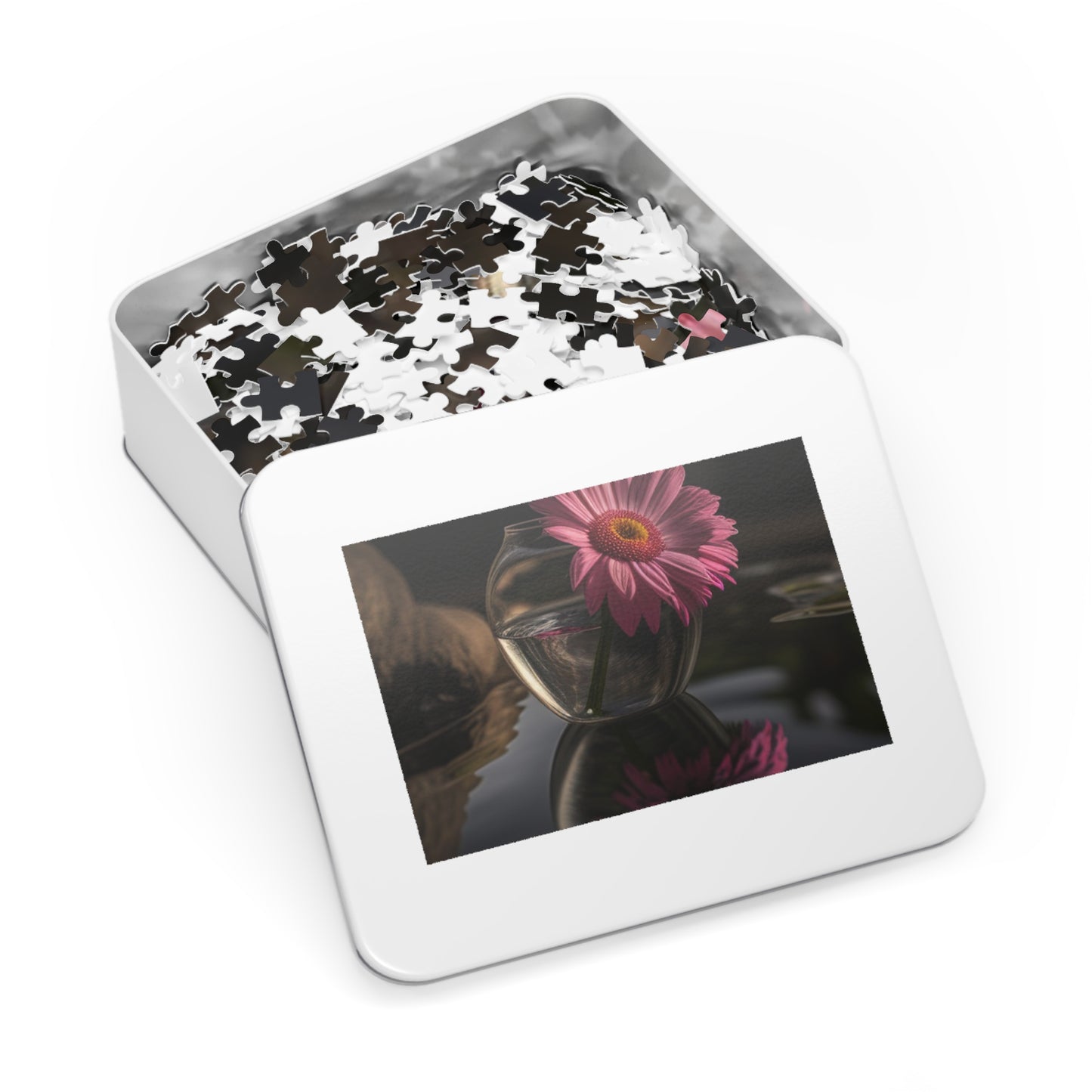 Jigsaw Puzzle (30, 110, 252, 500,1000-Piece) Pink Daisy 2