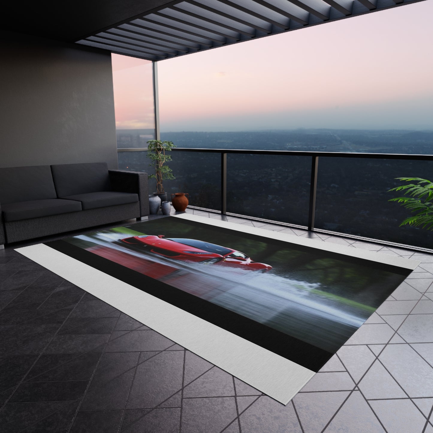 Outdoor Rug Water Ferrari Splash 2