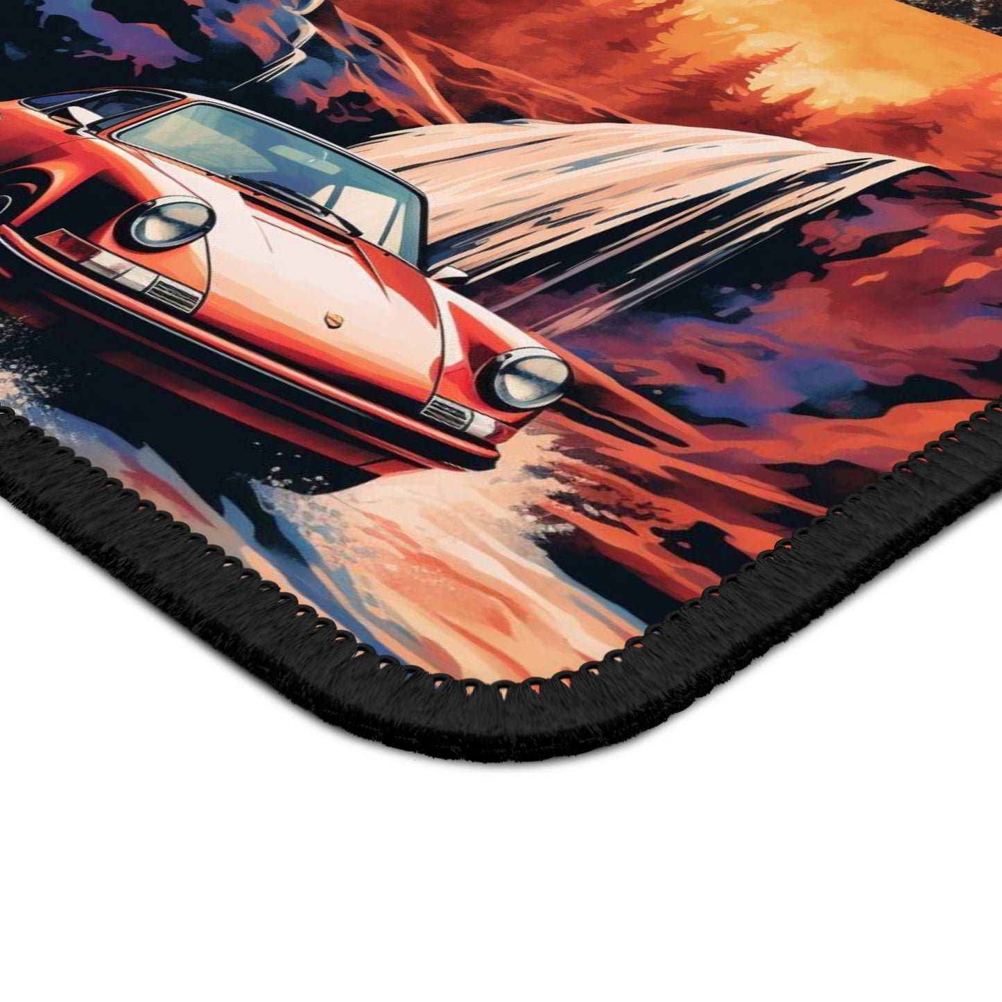 Gaming Mouse Pad American Flag Porsche Abstract 5