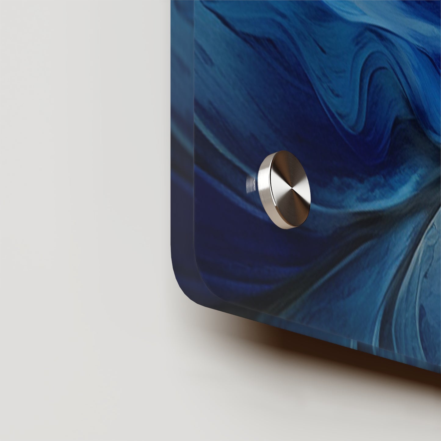 Acrylic Wall Art Panels Blue Tluip Abstract 1